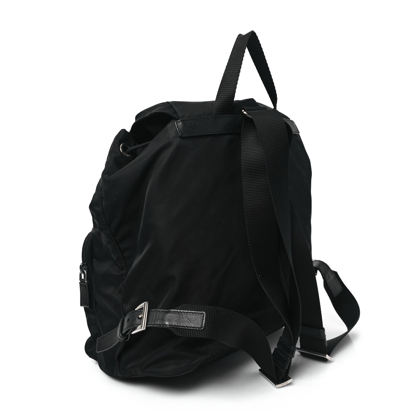 Tessuto Nylon Saffiano Vela Backpack Black
