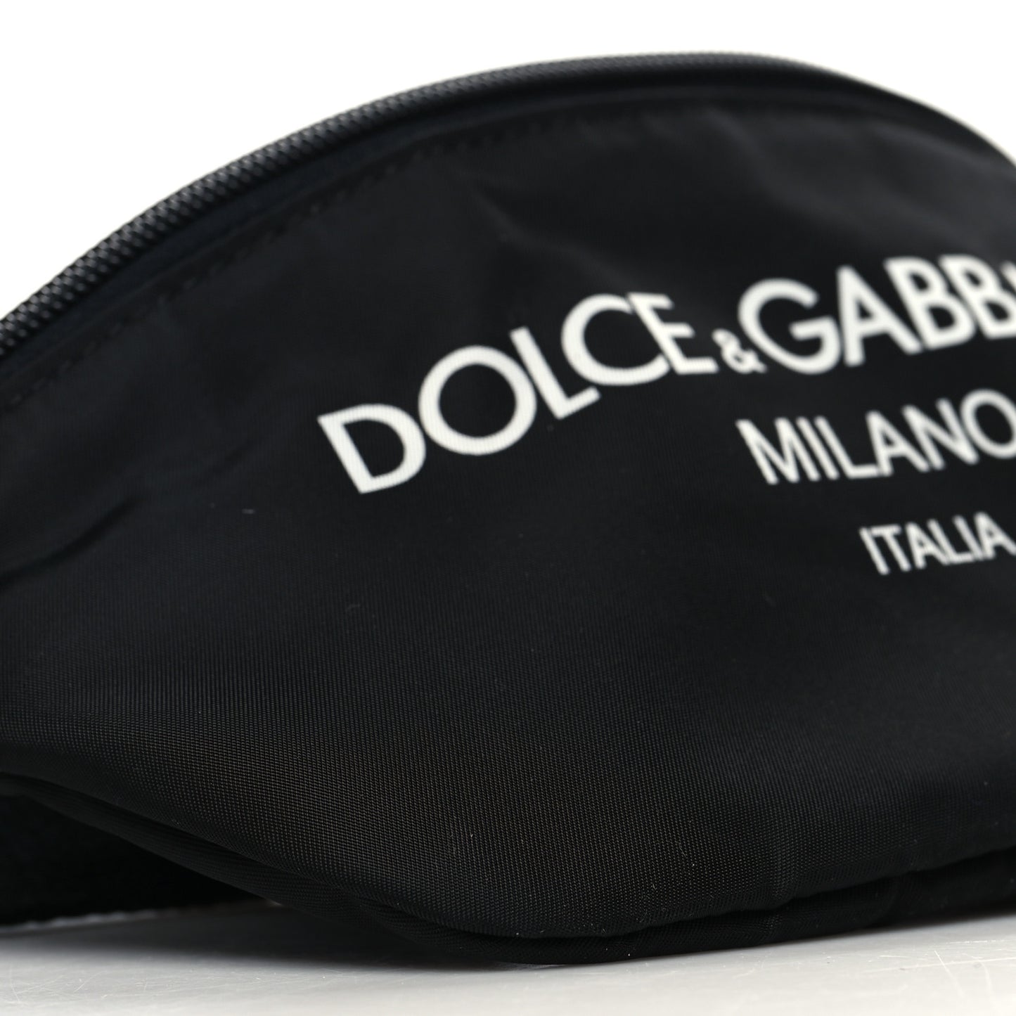Nylon Logo Belt Bag Black