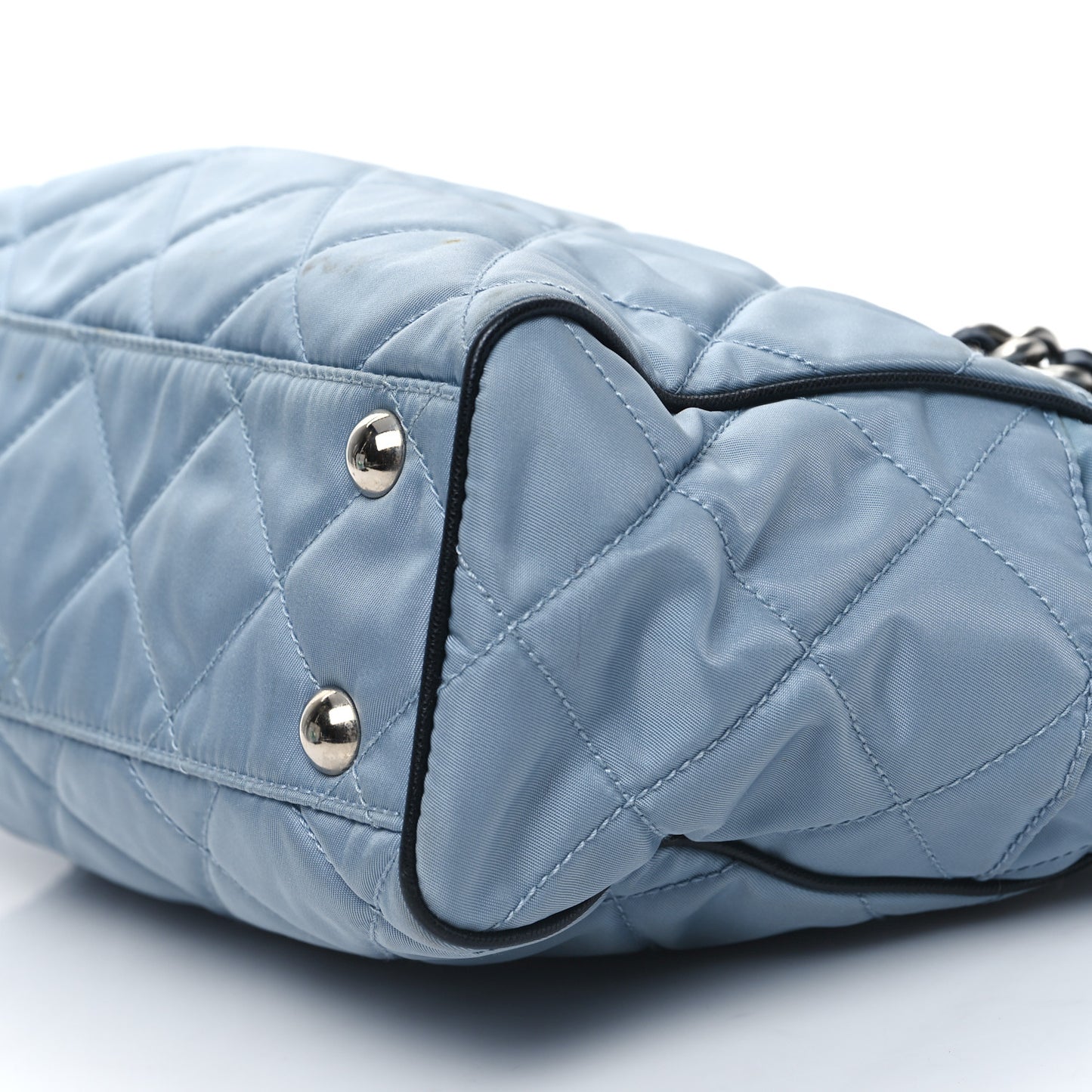Nylon Tessuto Quilted Chain Shoulder Bag Astrale