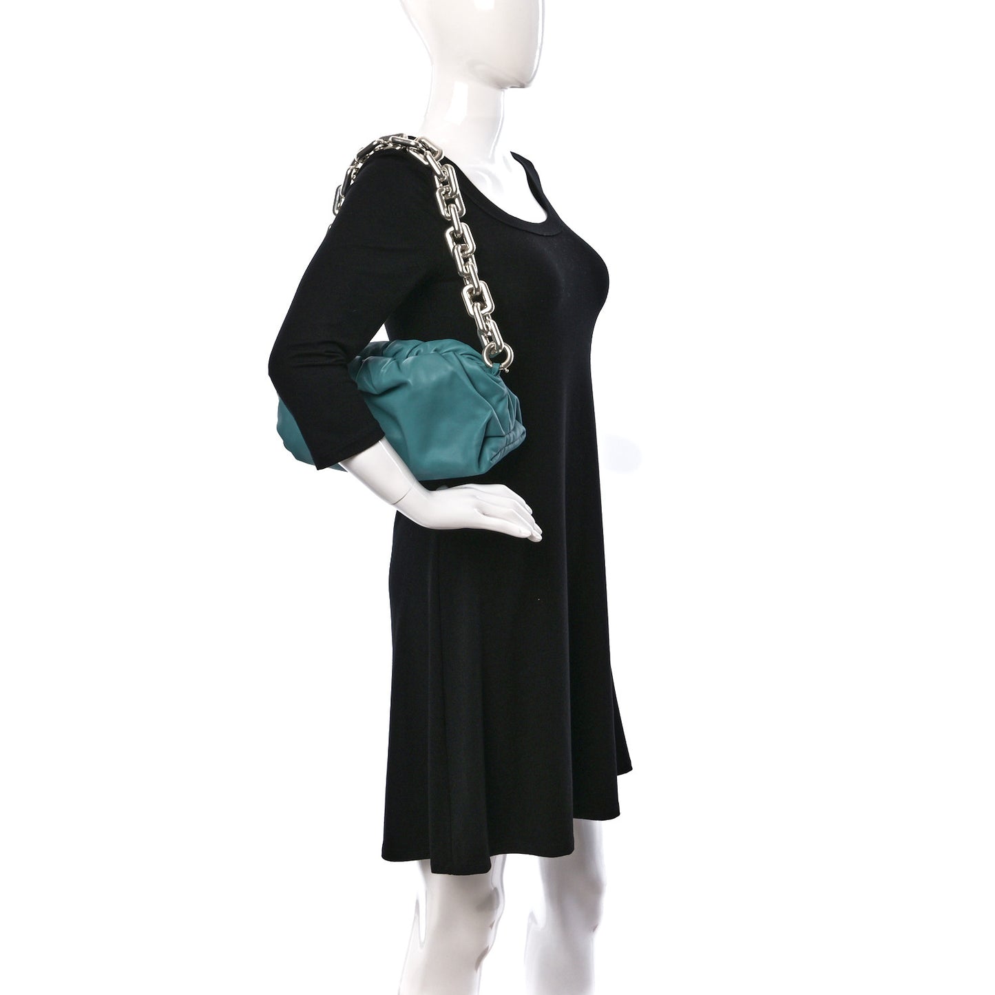 Calfskin The Pouch Chain Linloleum