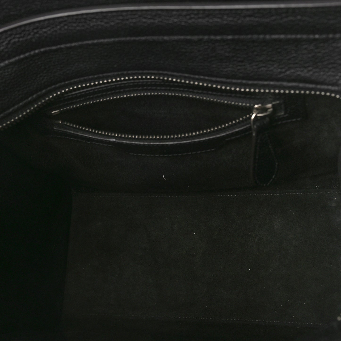 Drummed Calfskin Micro Luggage Black
