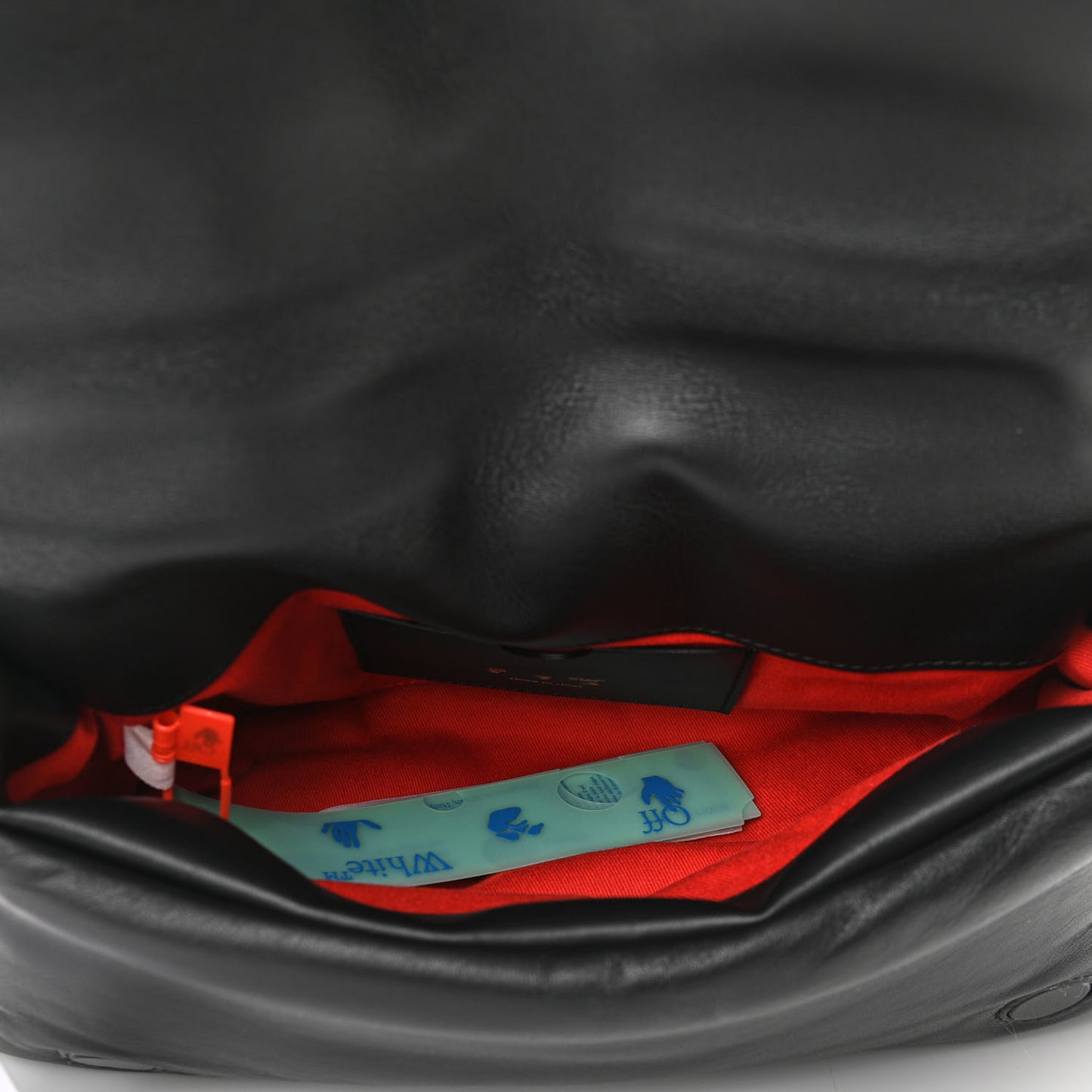 Calfskin Slouchy Nailed Clutch Black