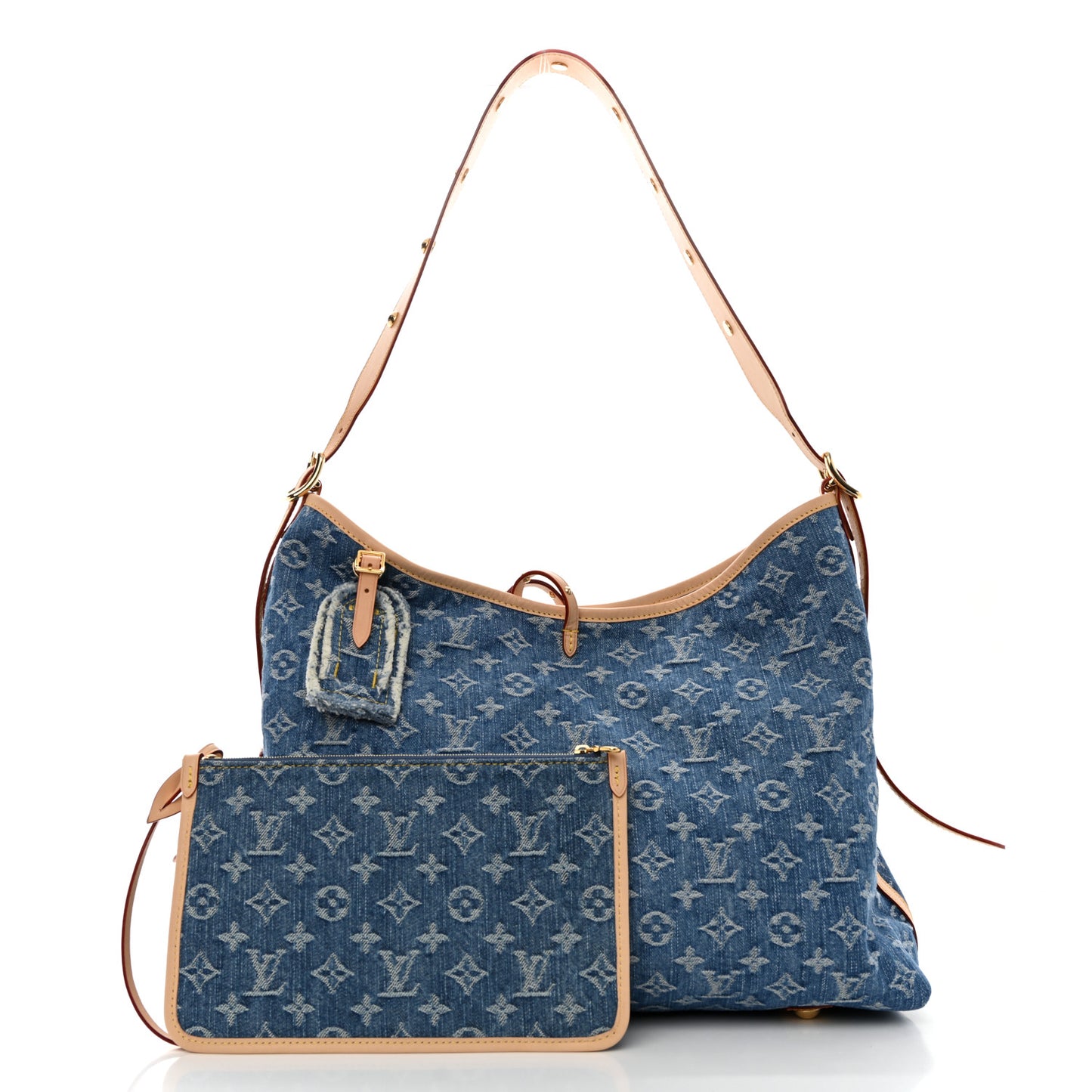 Monogram Denim CarryAll MM Blue