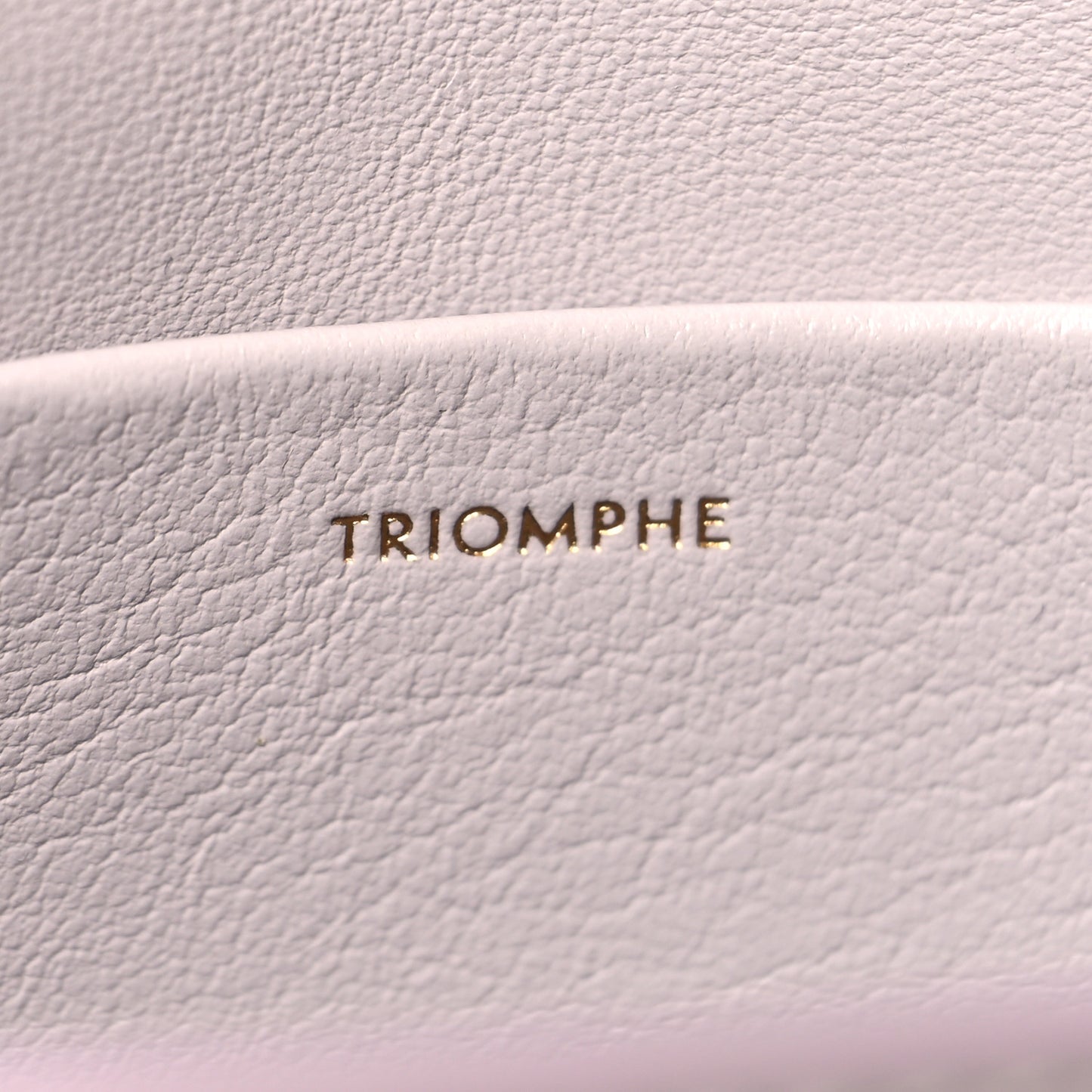 Shiny Calfskin Triomphe Shoulder Bag Light Lilac