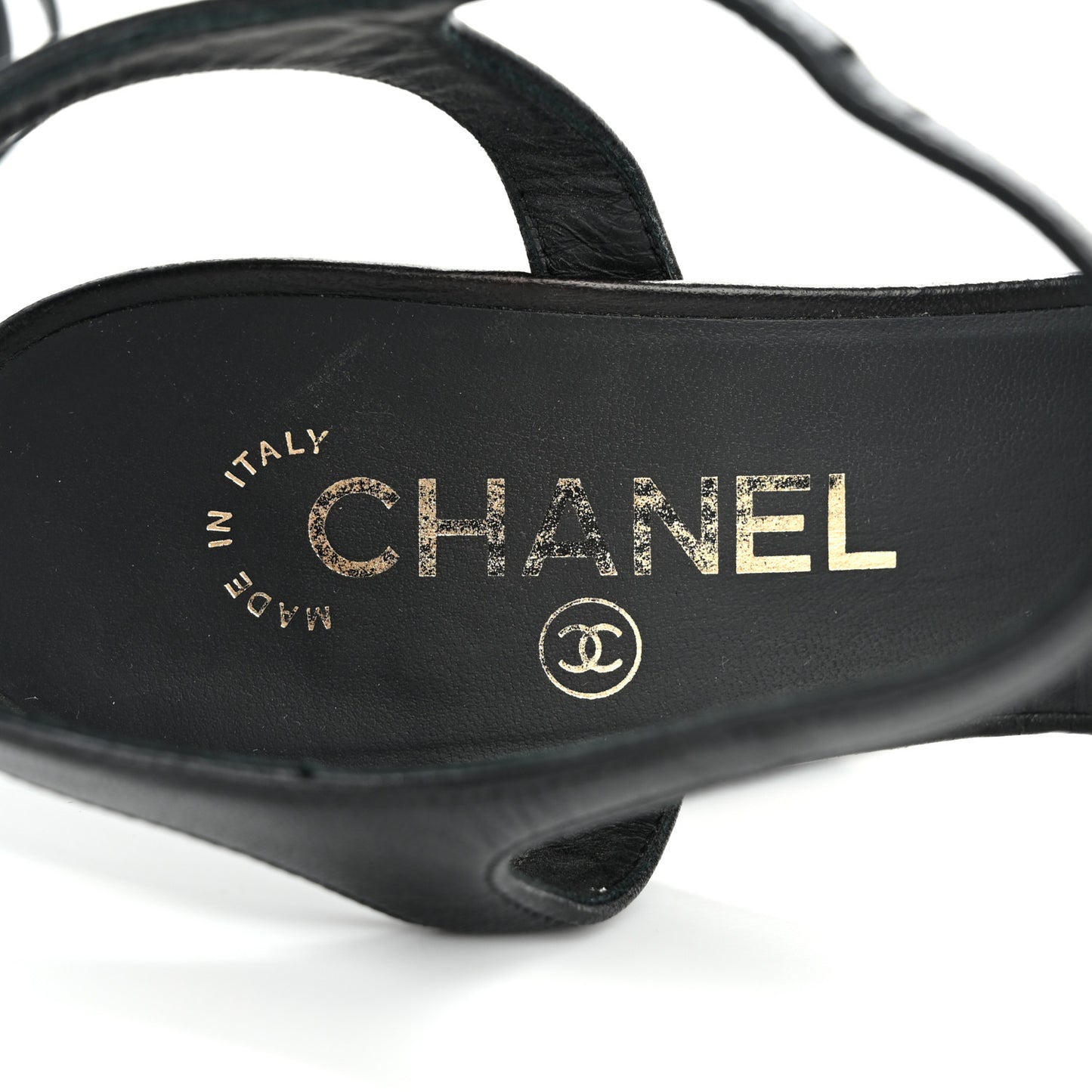 Lambskin Platform Sandals 40 Black