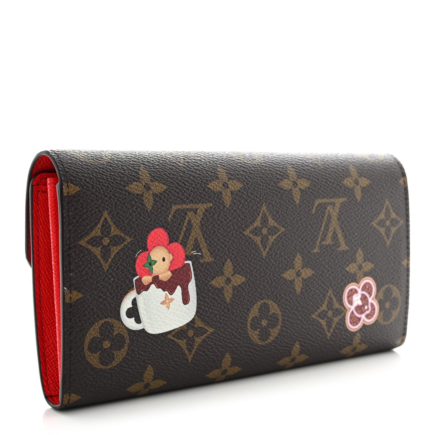Monogram Candy Factory Sarah Wallet Candy Red