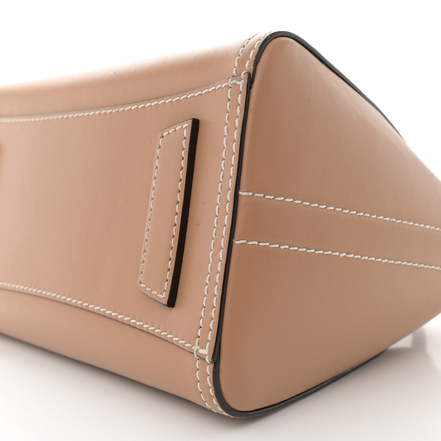 Calfskin Small Topstitch Bi-Color Antigona Beige Black