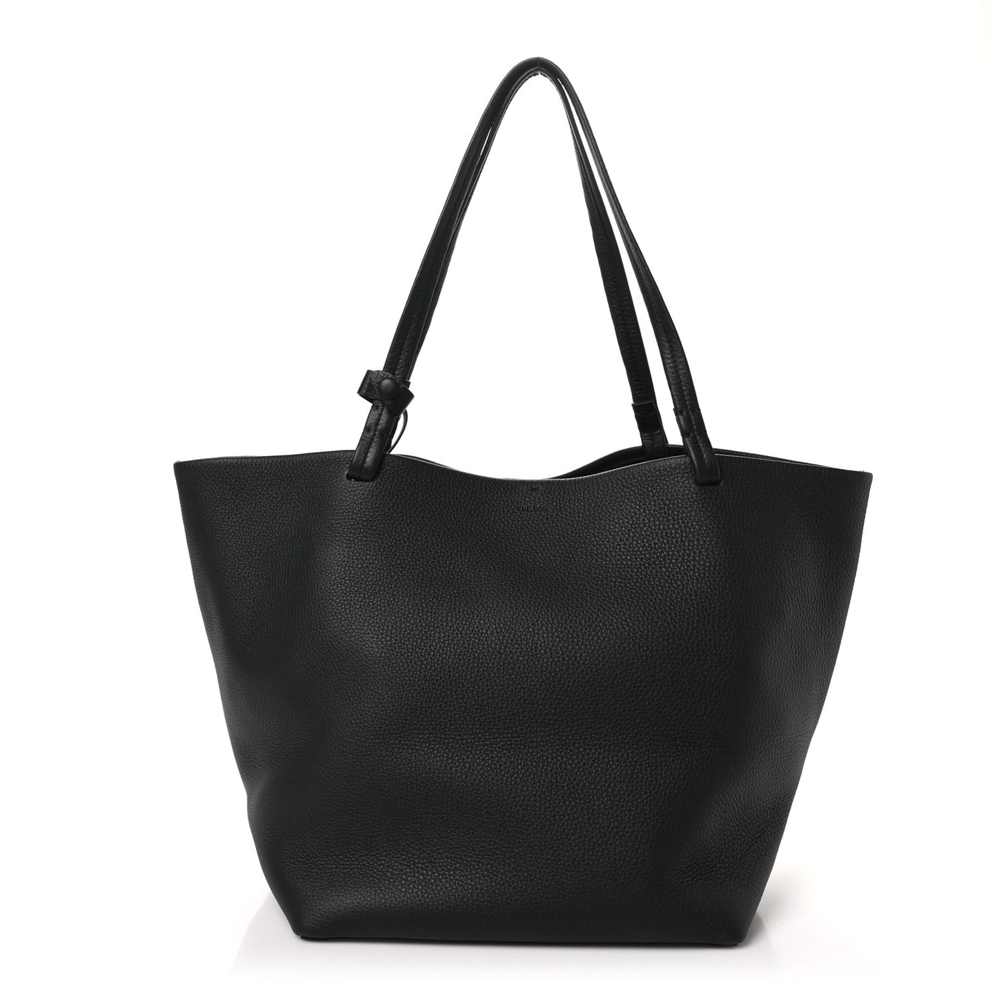 Grained Calfskin Park Tote Three Black