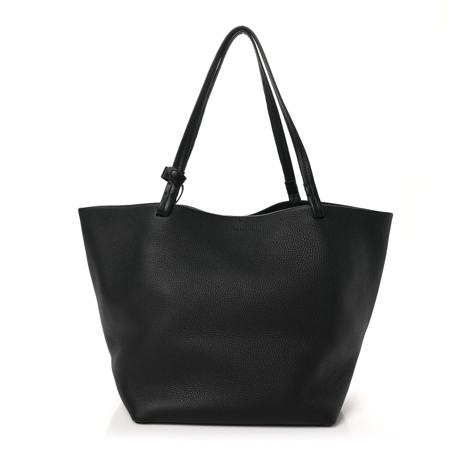 The Row Grained Calfskin Park Tote Three Black 1 of 10