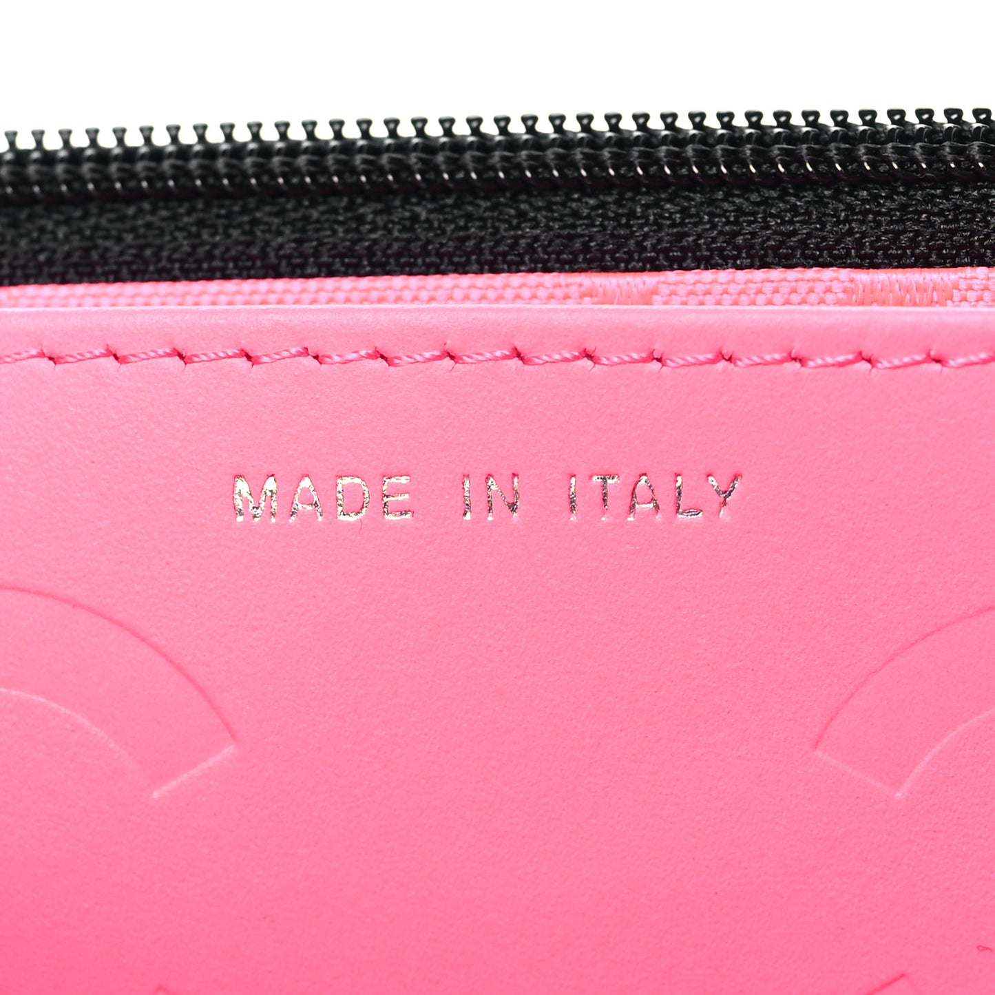 Calfskin Quilted Cambon Wallet On Chain WOC Black