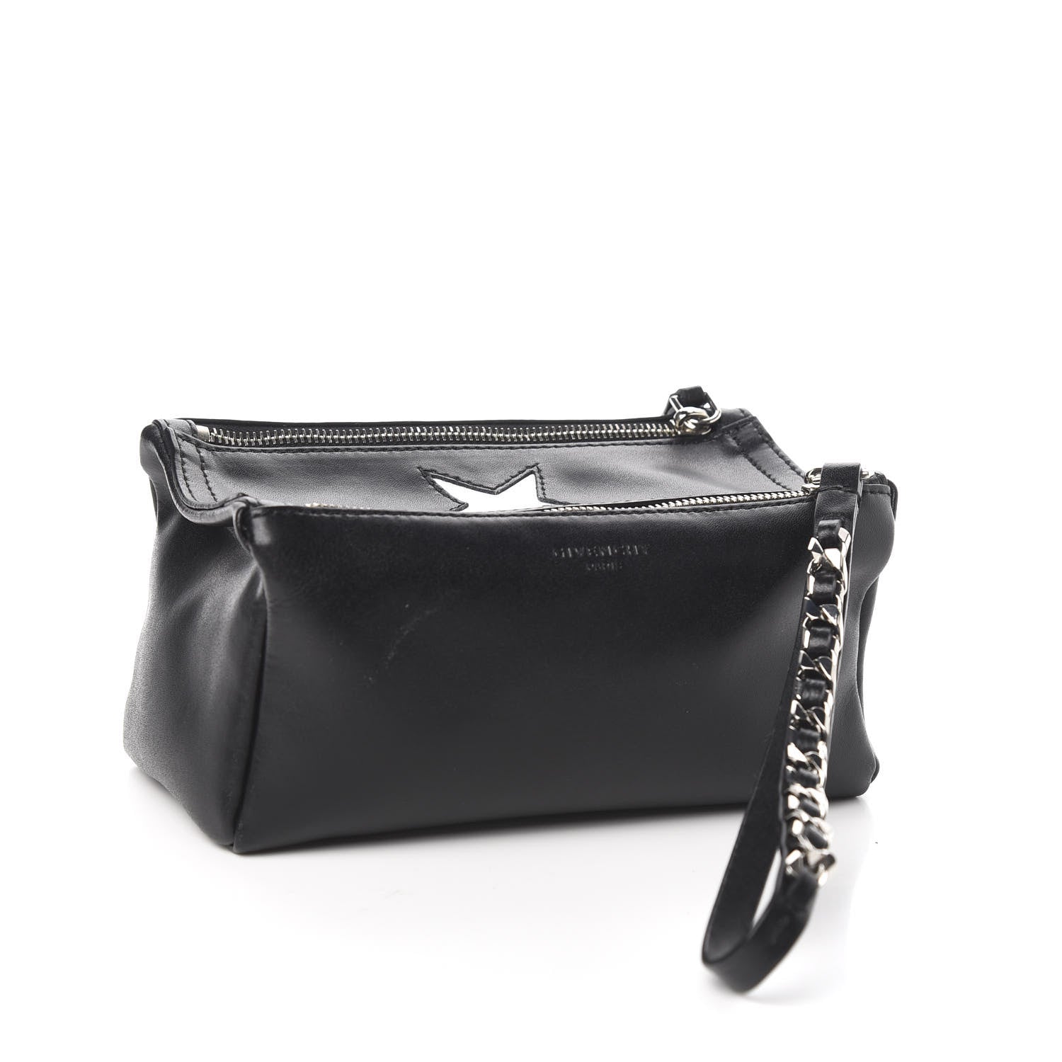 Givenchy Calfskin Star Pandora Wristlet Black 2 of 9