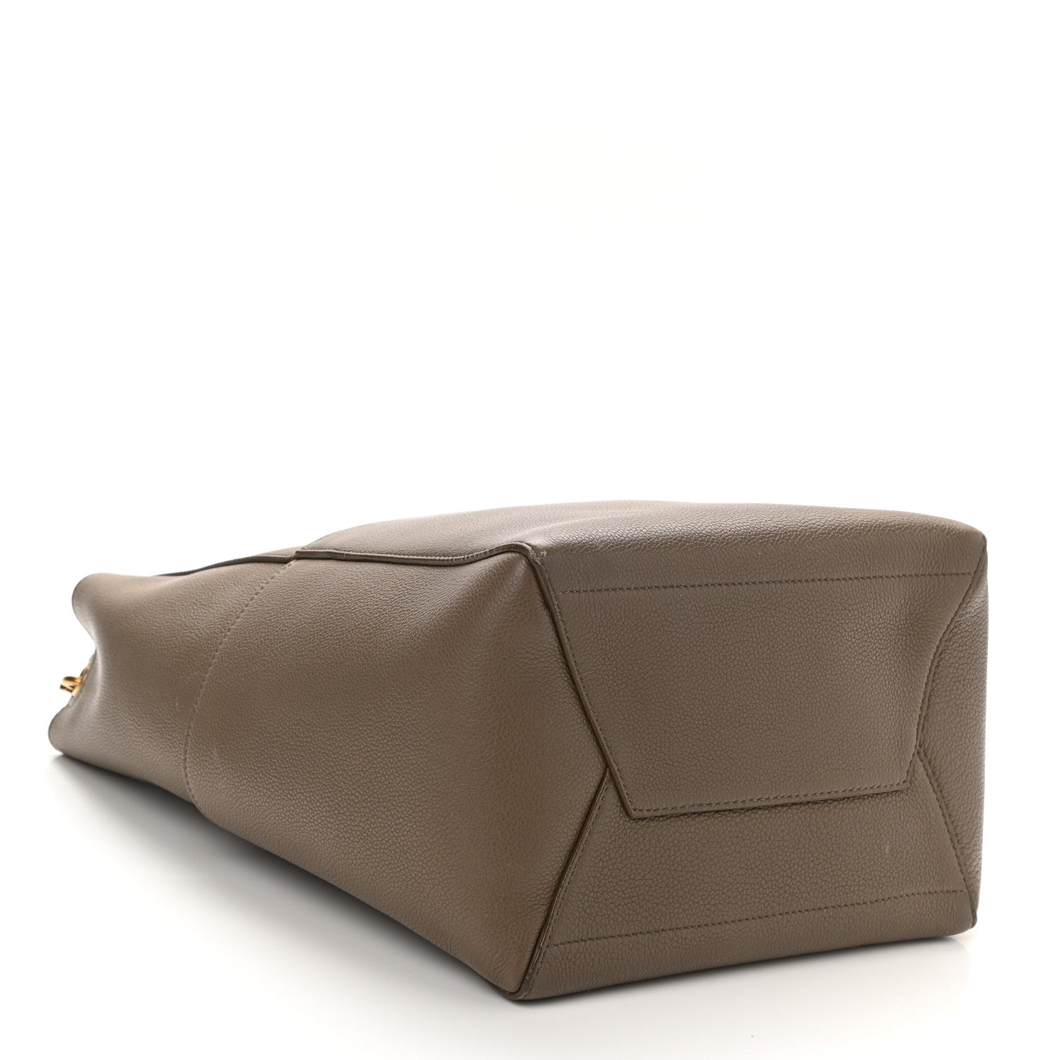 Celine Soft Grained Calfskin Sangle Bucket Bag Taupe 4 of 12