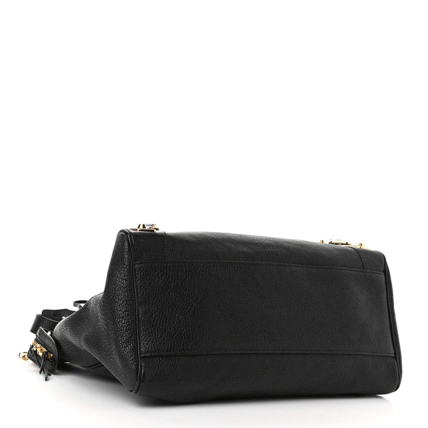 Chevre Gold Metallic Edge Hardware Velo Black