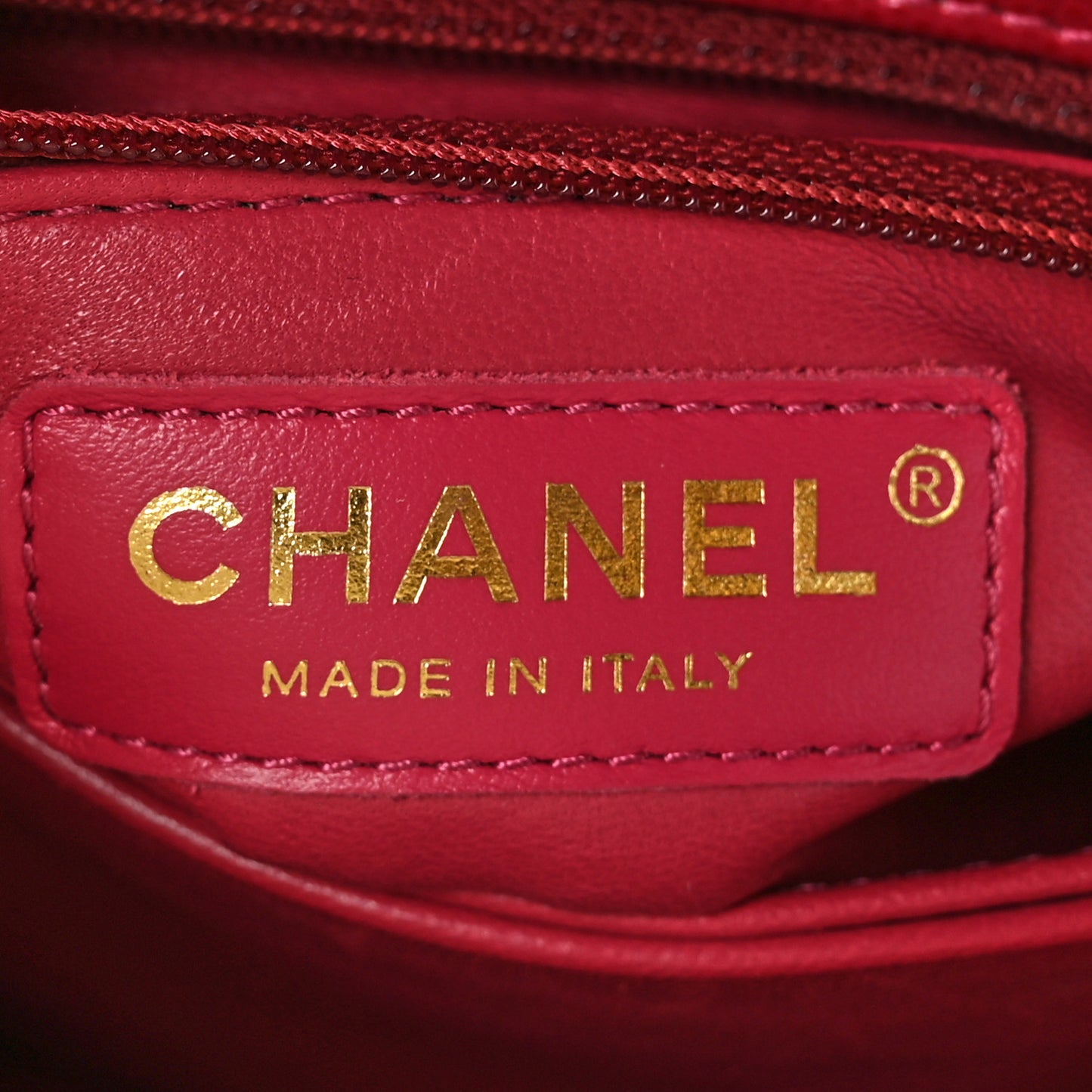Caviar Quilted Mini Coco Handle Flap Red