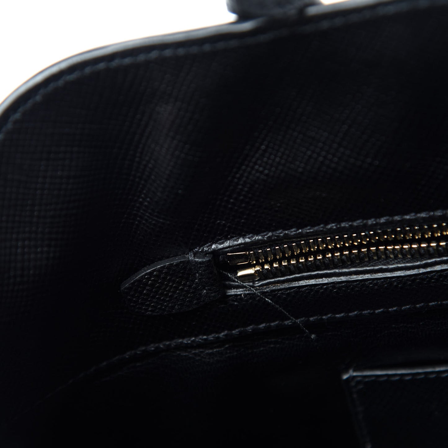 Saffiano Cuir Open Promenade Tote Black