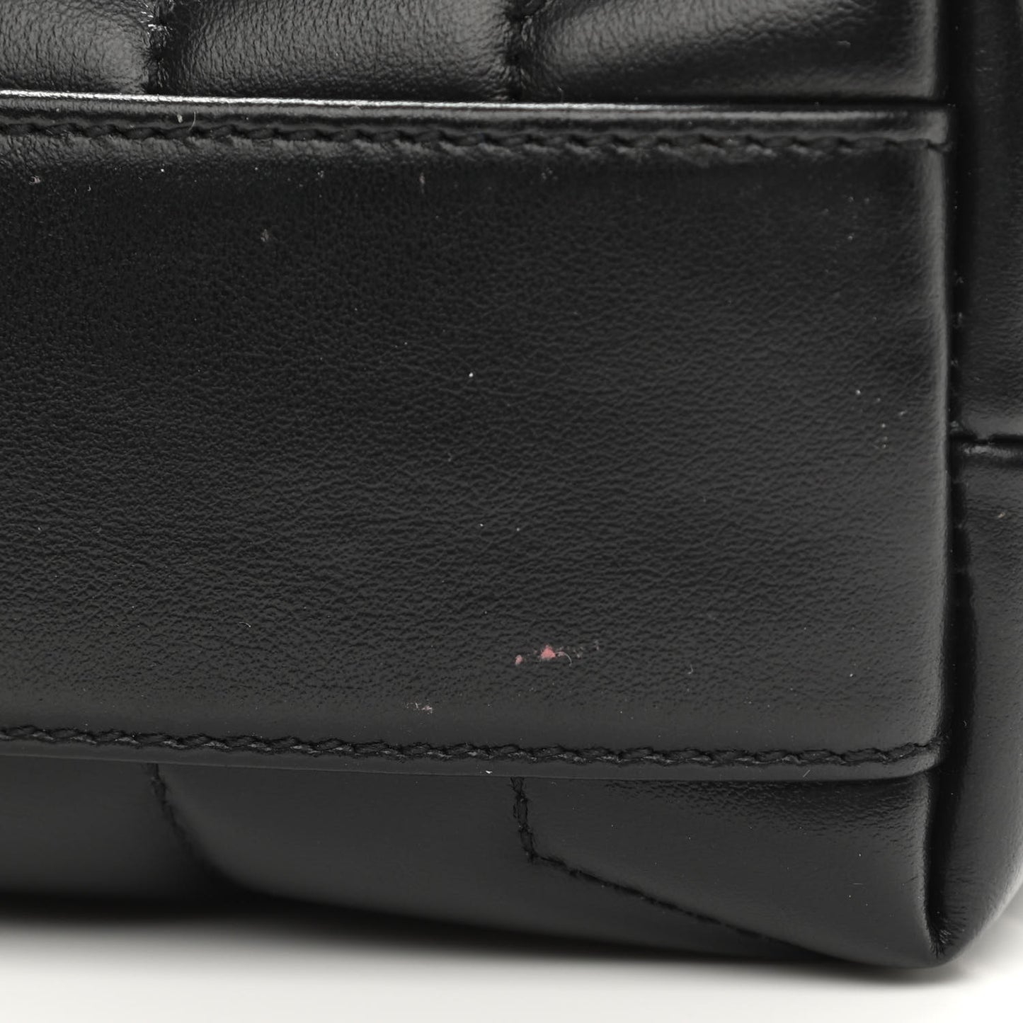 Calfskin Y Quilted Monogram Toy Loulou Crossbody Bag Black