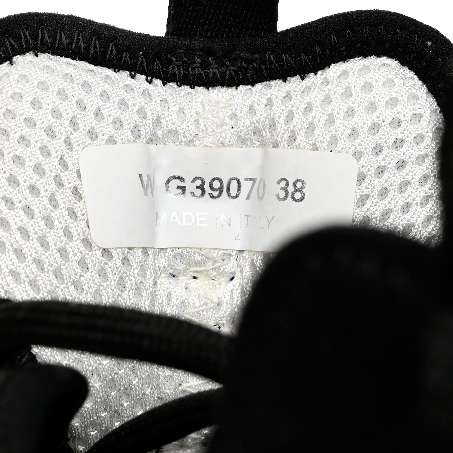 Velvet Calfskin Mixed Fibers CC Sneakers 38 Black