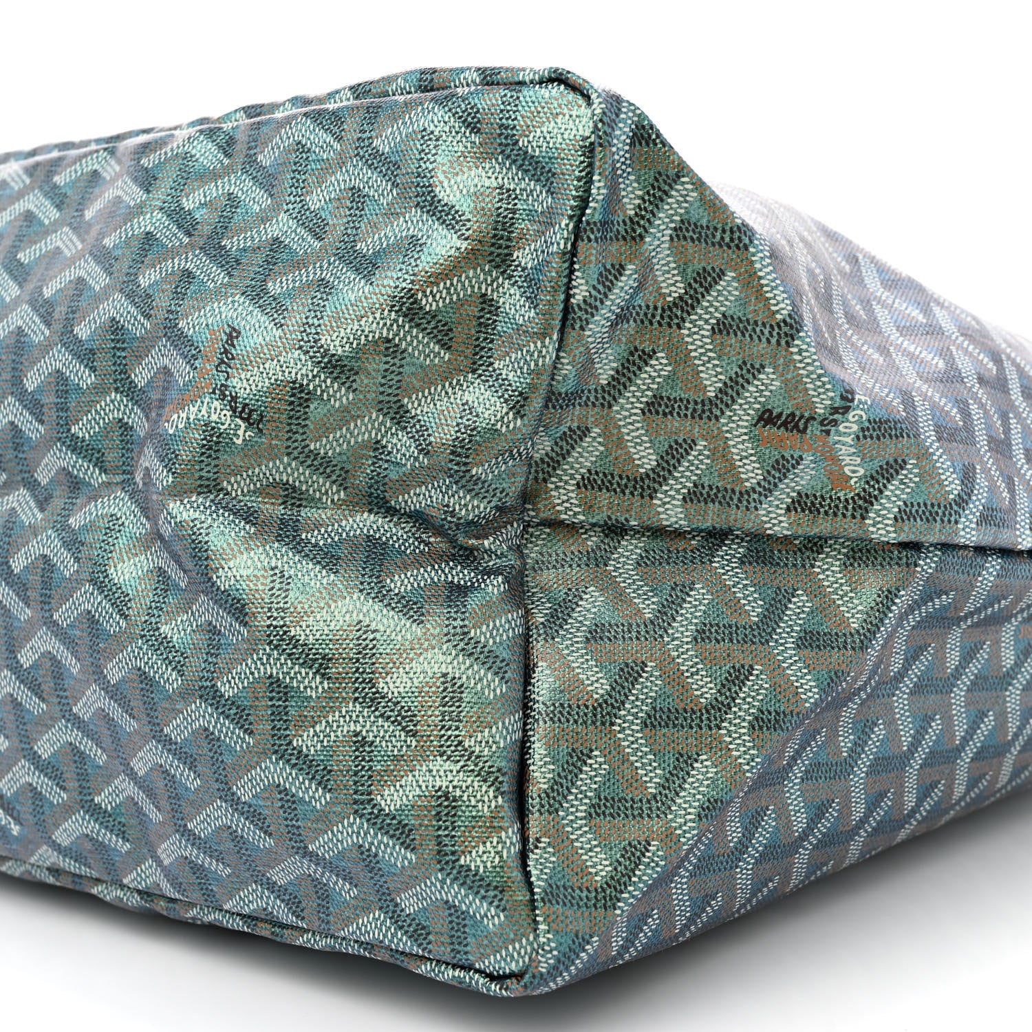Goyard Iridescent Goyardine Saint Louis GM Pearly Green 10 of 11