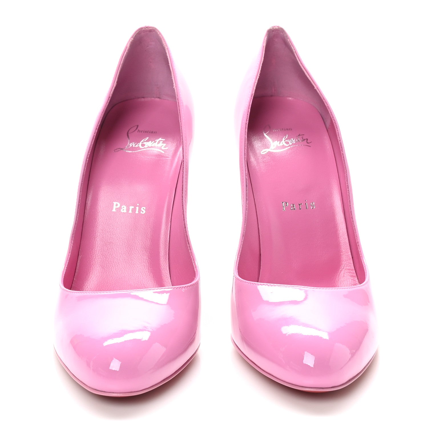 Christian Louboutin Patent Fifi 100 Pumps 39 Pink 3 of 8