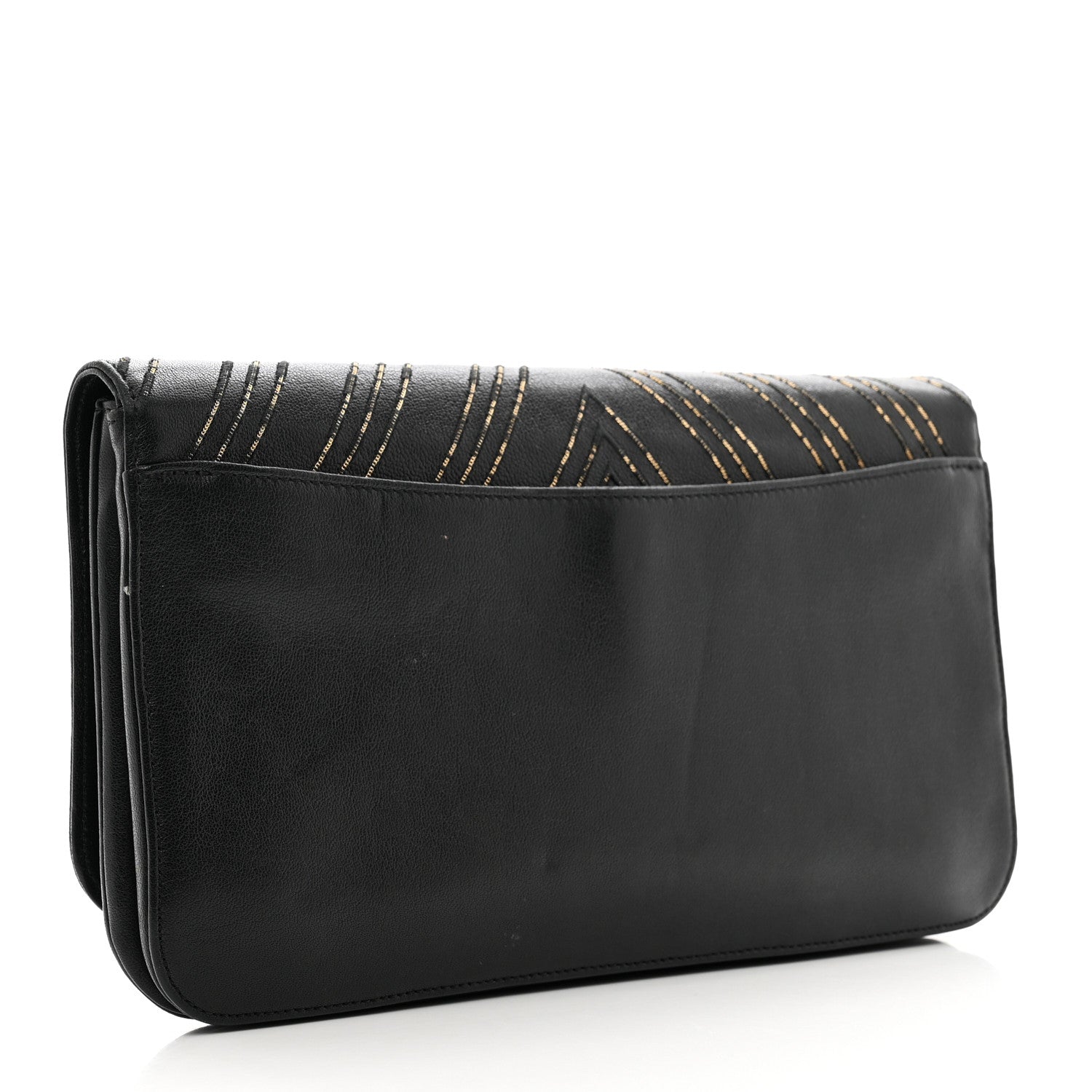 Chanel Sheepskin Chain CC Subtle Flap Black 3 of 11