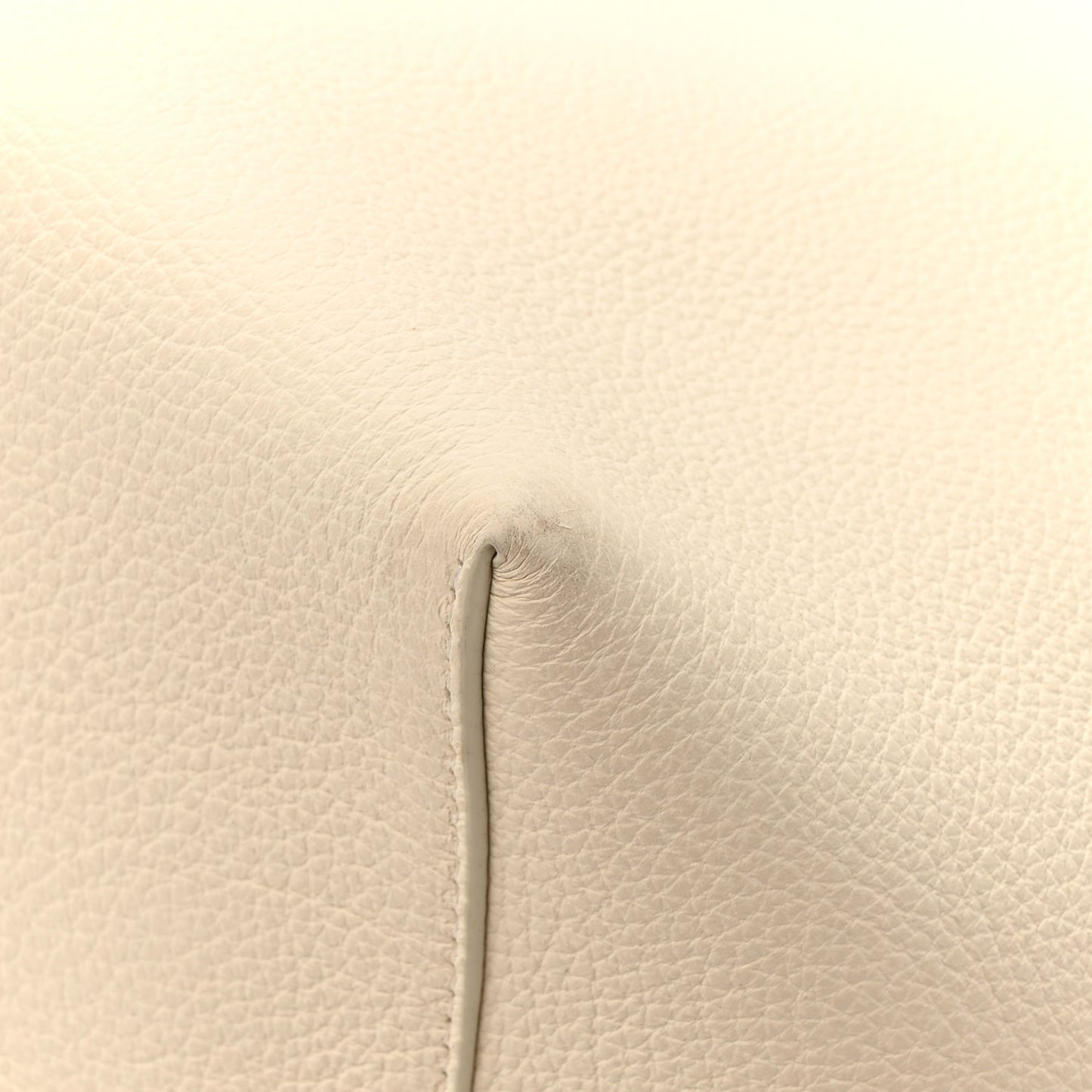 Grained Calfskin Large N/S Park Tote Ivory