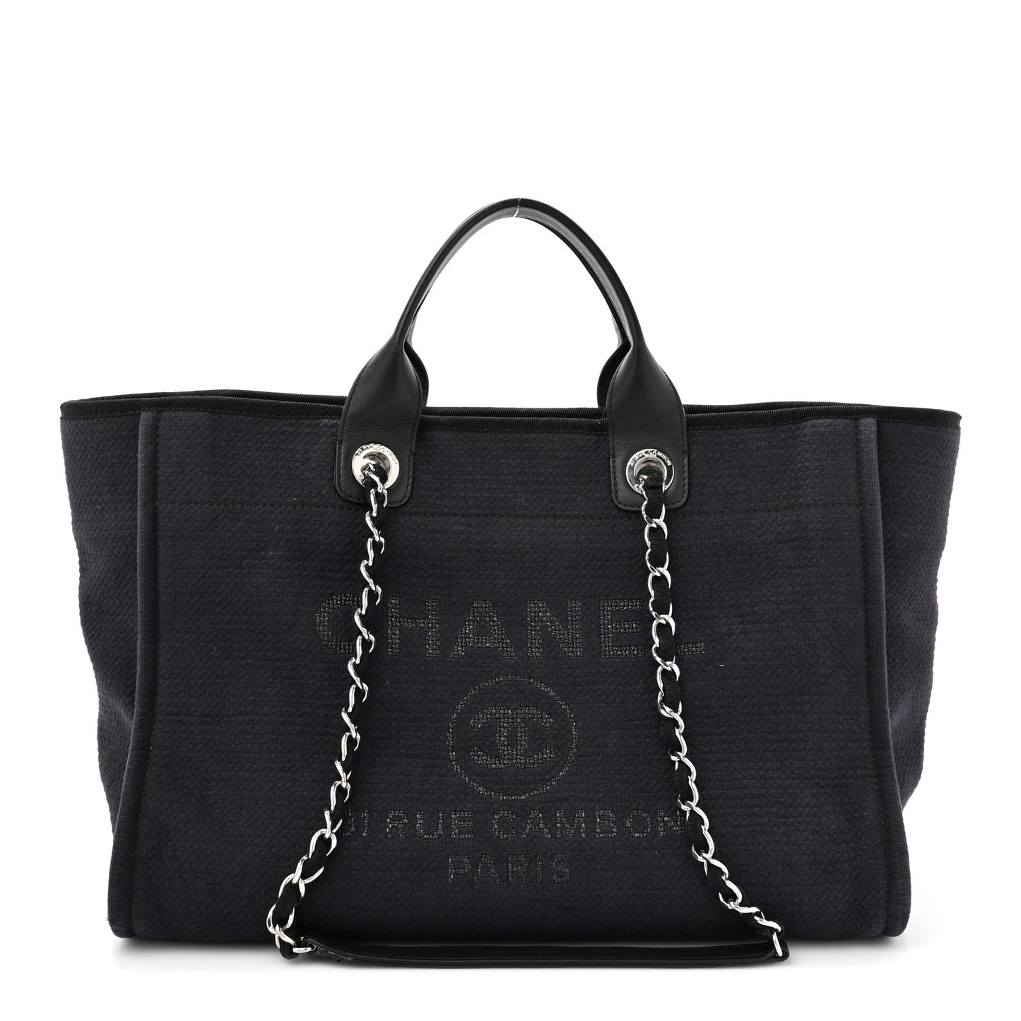 Mixed Fibers Medium Deauville Tote Black