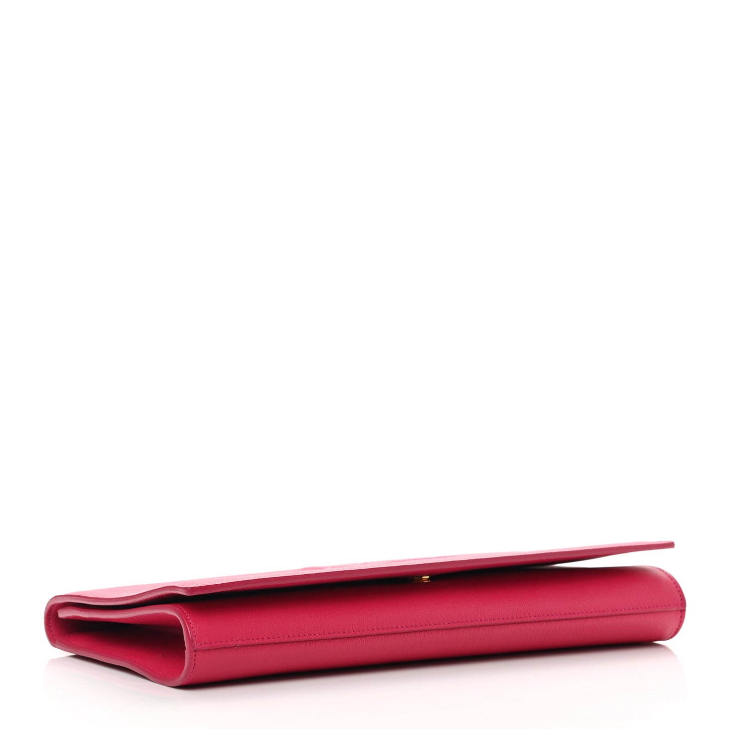 Calfskin Monogram Large Belle De Jour Clutch Lipstick Fuchsia