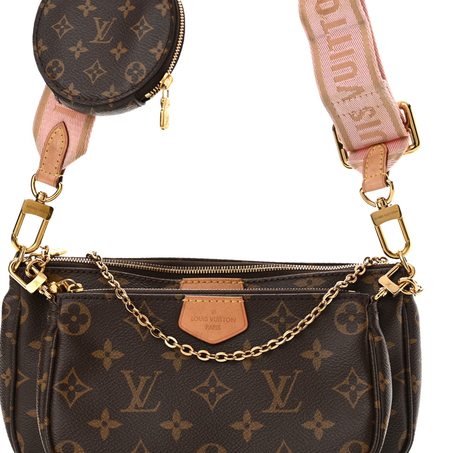 Monogram Multi Pochette Accessories Rose Clair