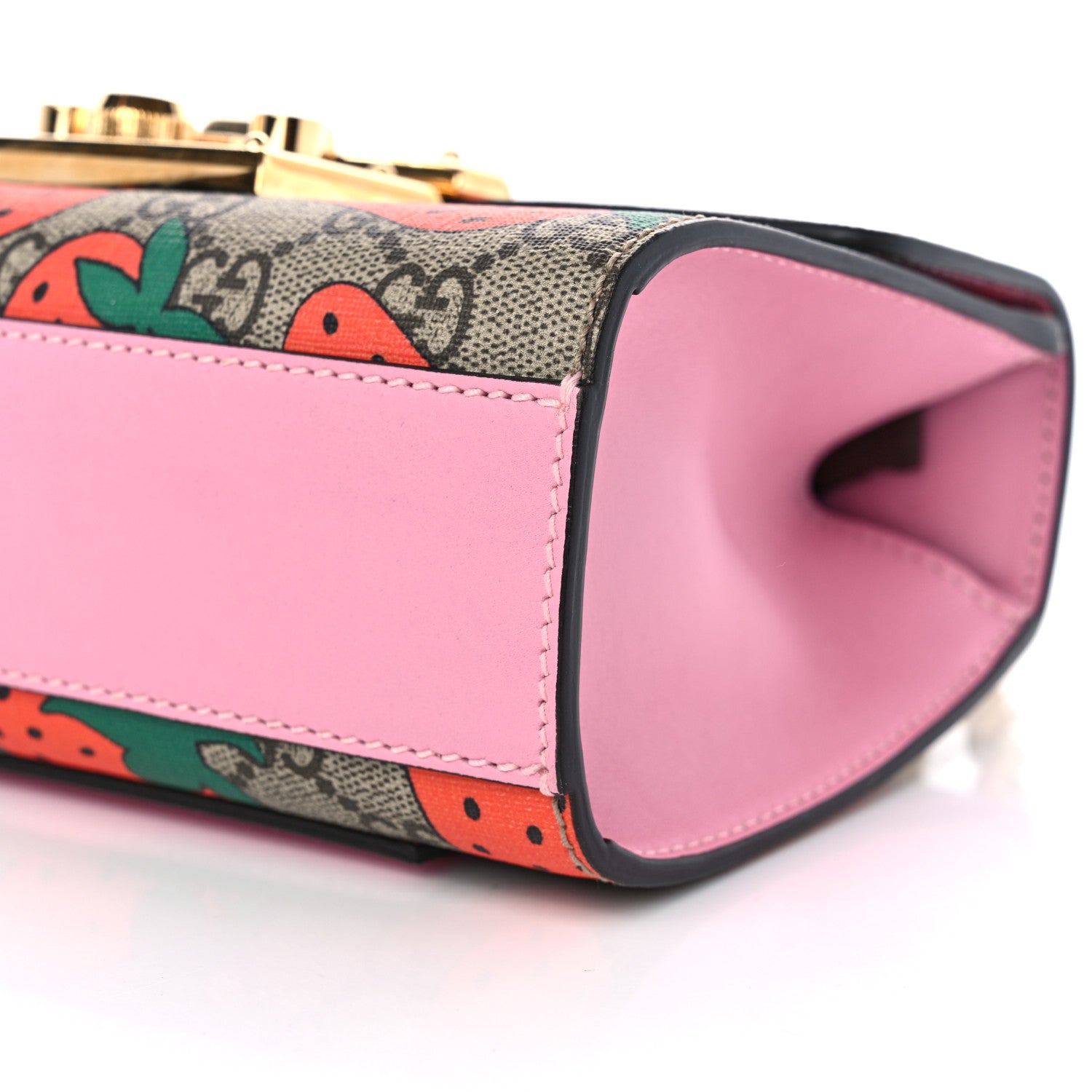 Gucci GG Supreme Monogram Strawberry Small Padlock Shoulder Bag 11 of 11