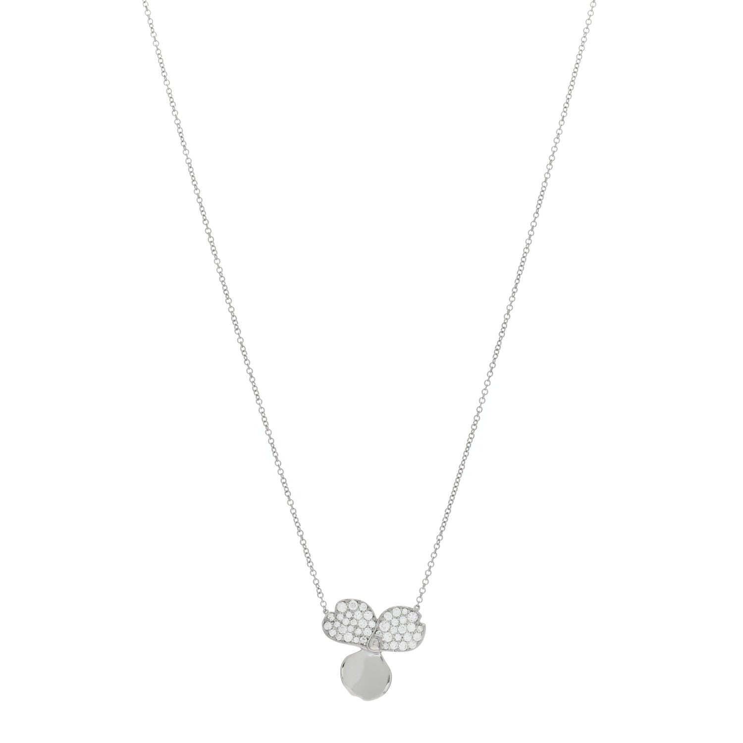 Tiffany Platinum Diamond Paper Flowers Pendant Necklace 1 of 4