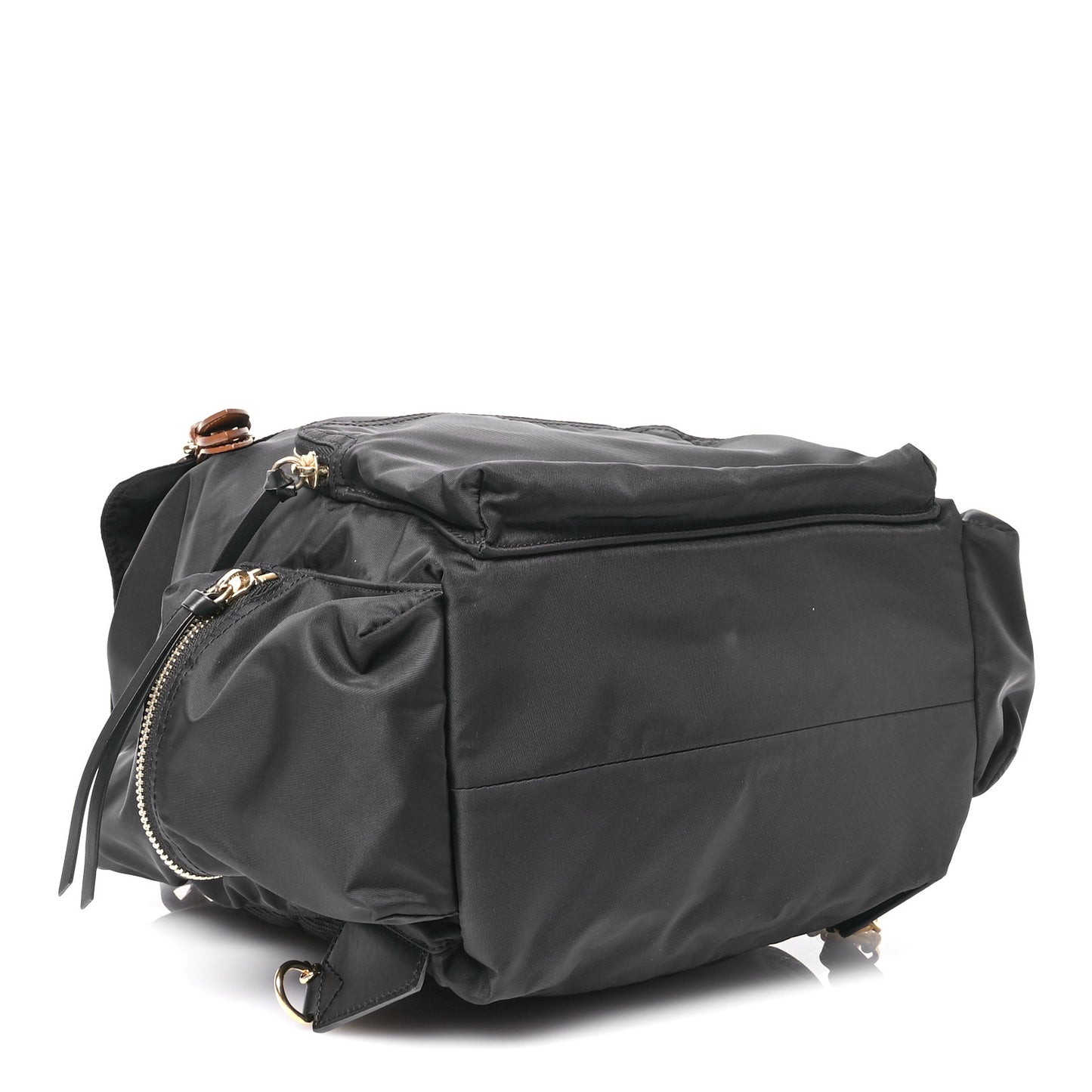Nylon Large Rucksack Backpack Black