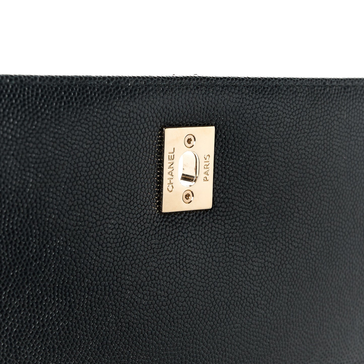 Caviar Quilted Large Business Affinity Flap Black