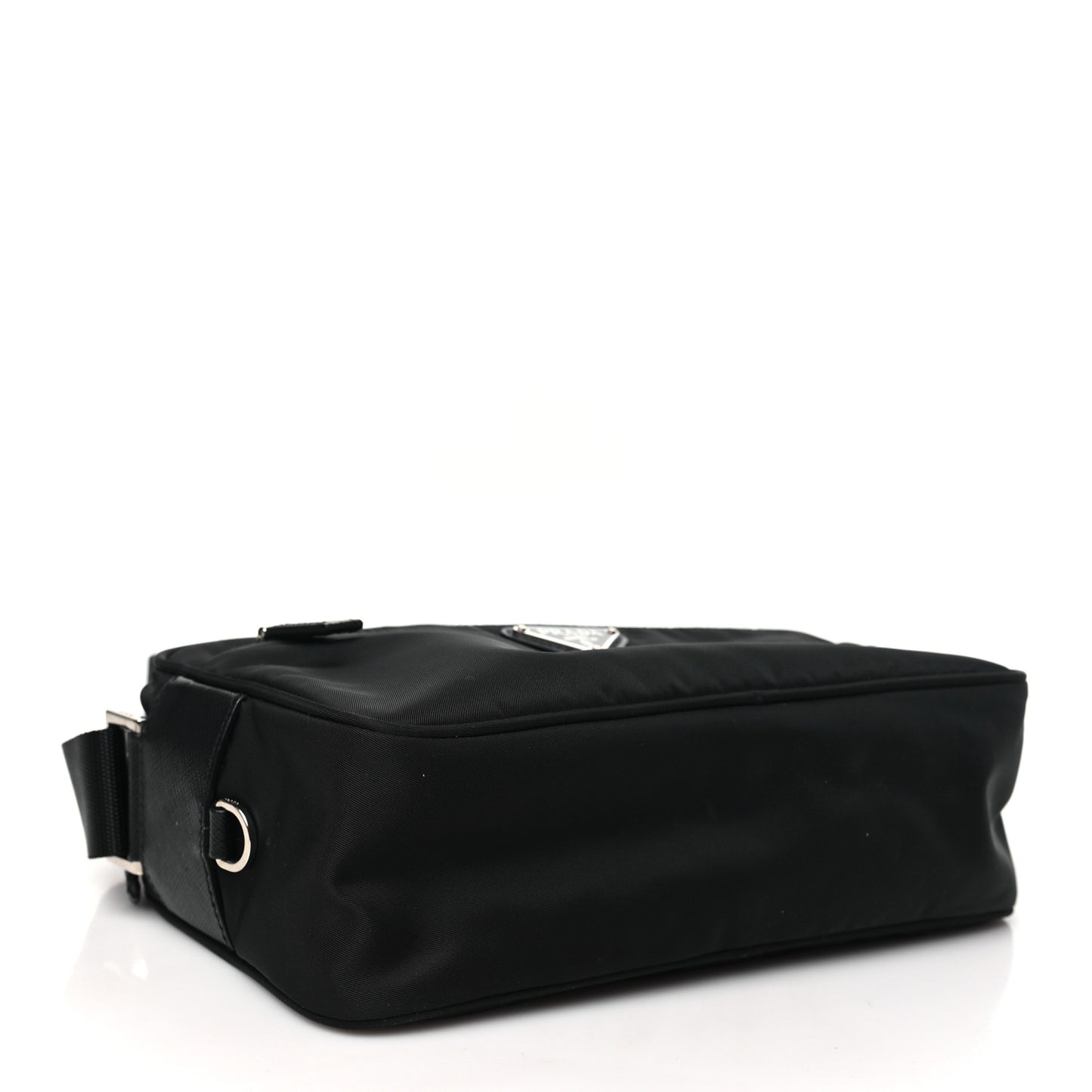 Tessuto Nylon Triangle Shoulder Bag Black