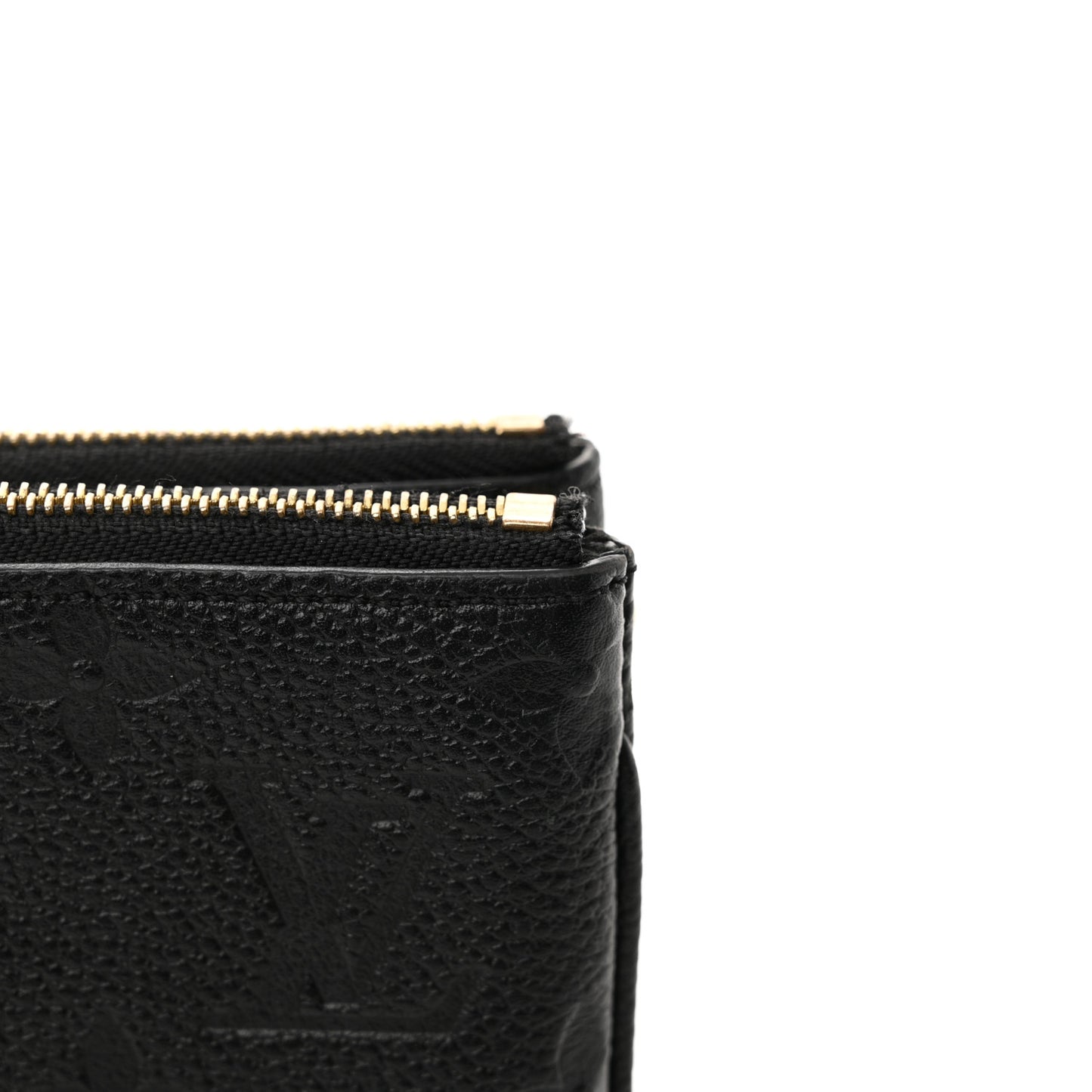 Empreinte Double Zip Pochette Black