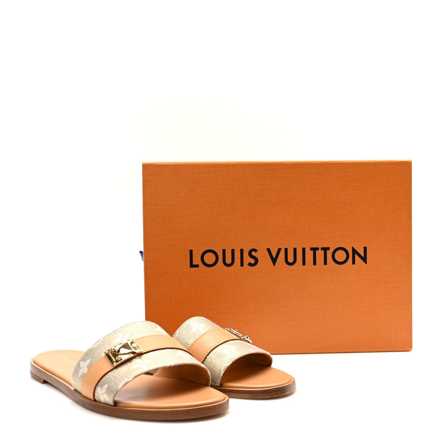 Monoglam Lock It Flat Mule 40 Gold