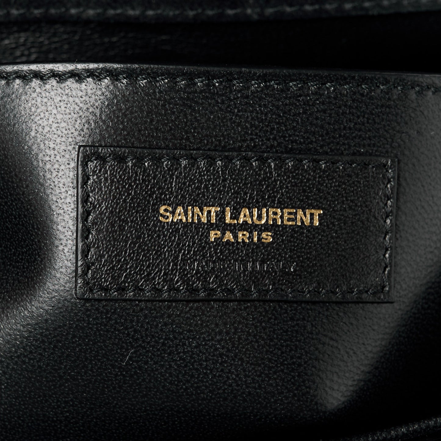 Patent Matelasse Monogram Large Vicky Chain Bag Black