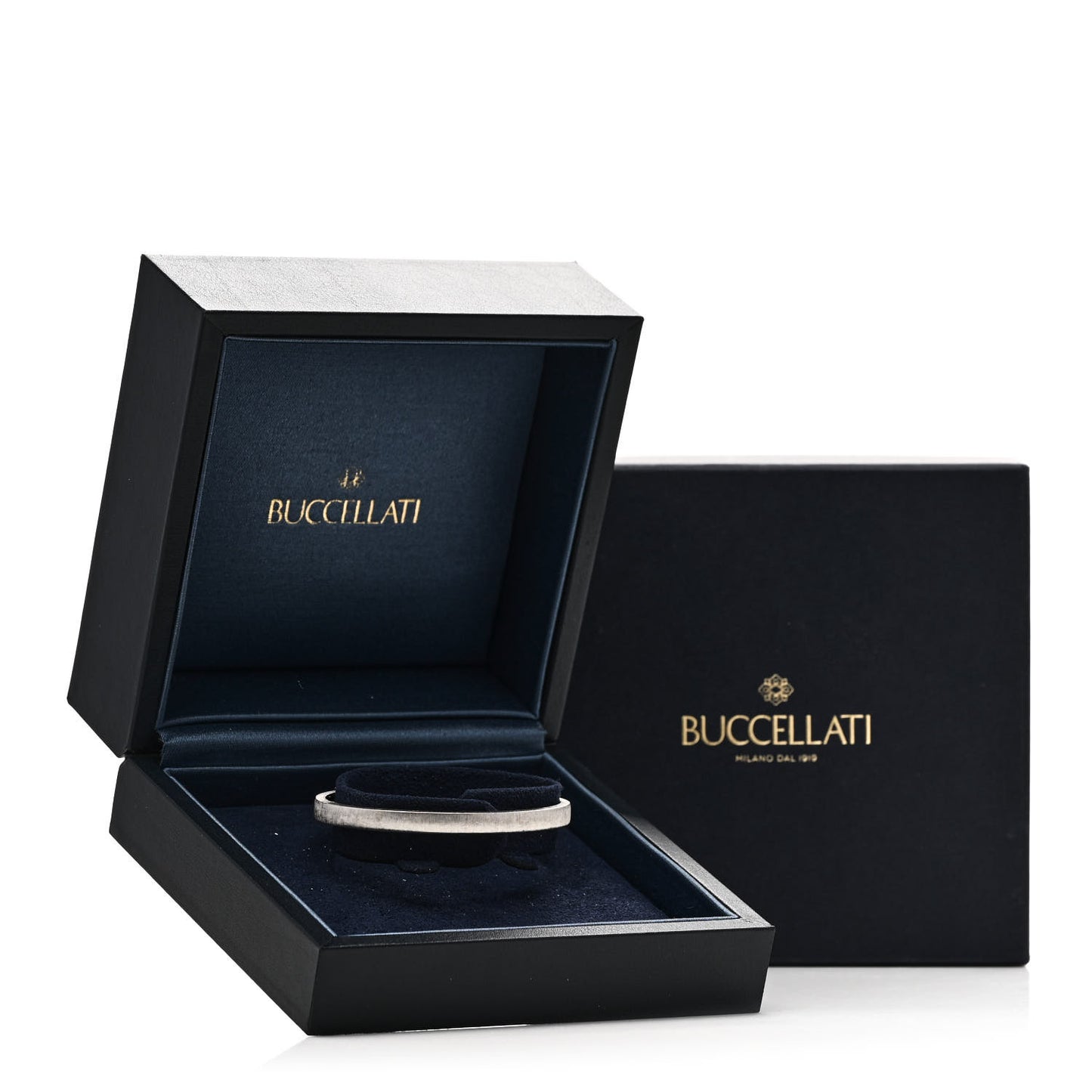 18K White Gold 5mm Macri Classica Bangle Bracelet