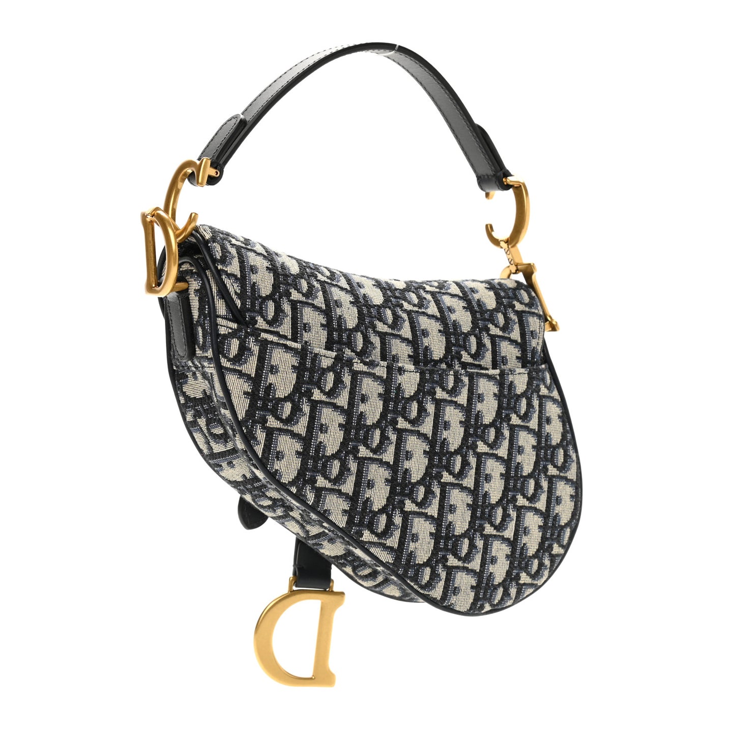 Oblique Mini Saddle Bag Blue