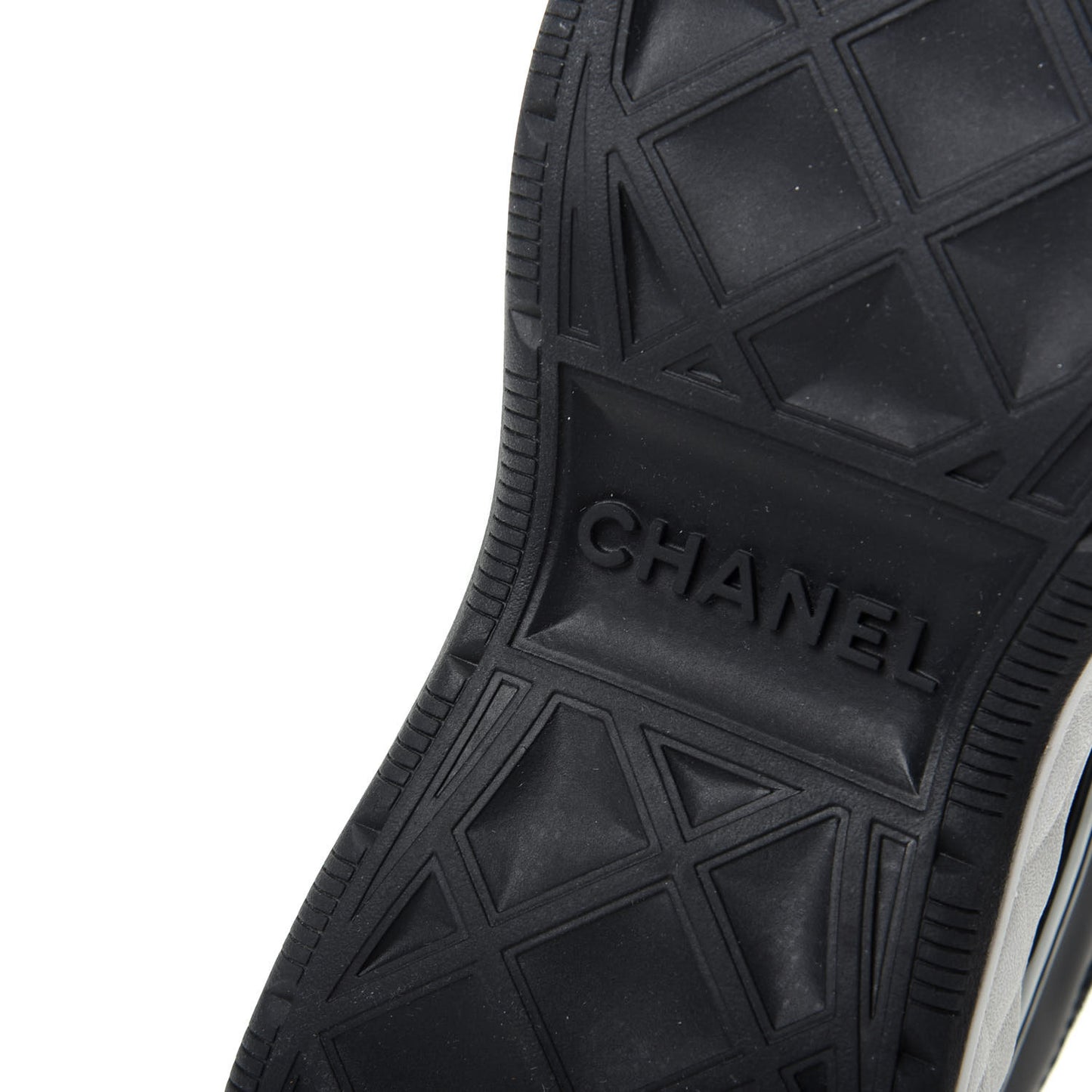 Velvet Calfskin Mixed Fibers CC Sneakers 37 Black