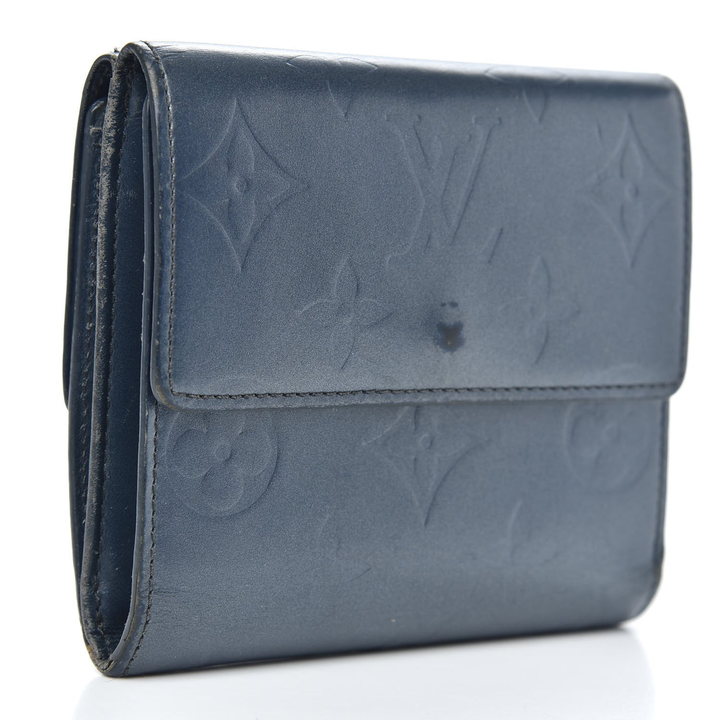 Mat Monogram Elise Wallet Blue