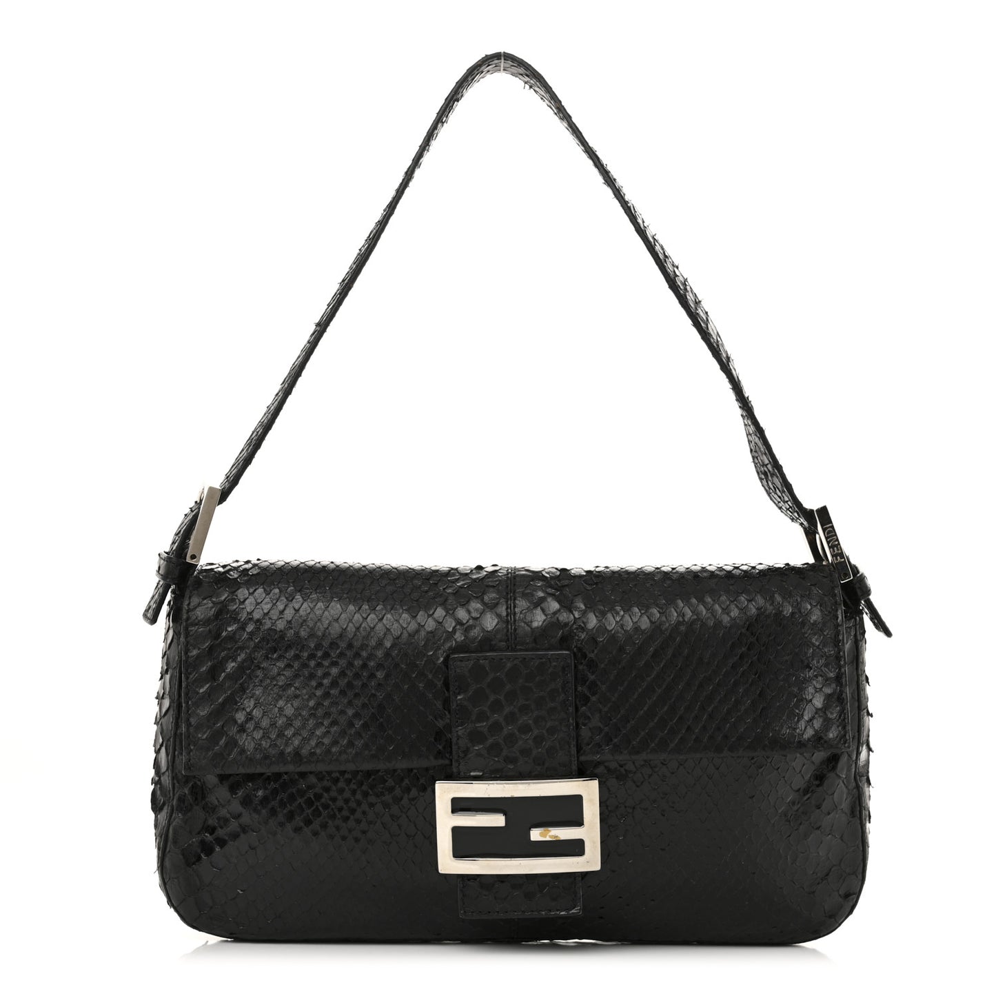 Snakeskin Baguette Black
