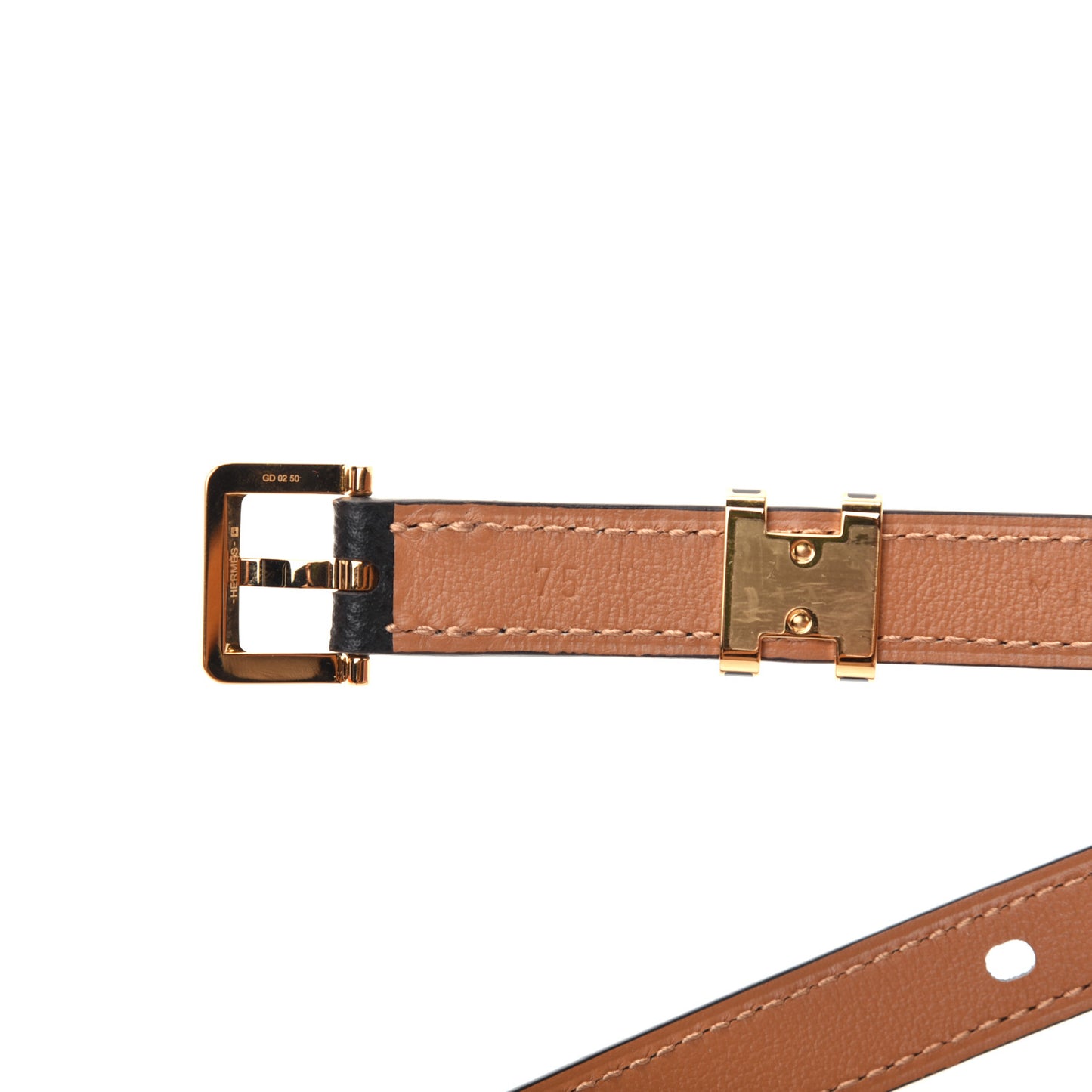 Epsom 15mm Pop H Belt 75 Black