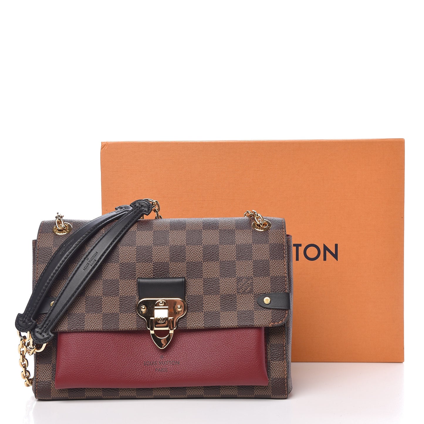Damier Ebene Vavin PM Bordeaux