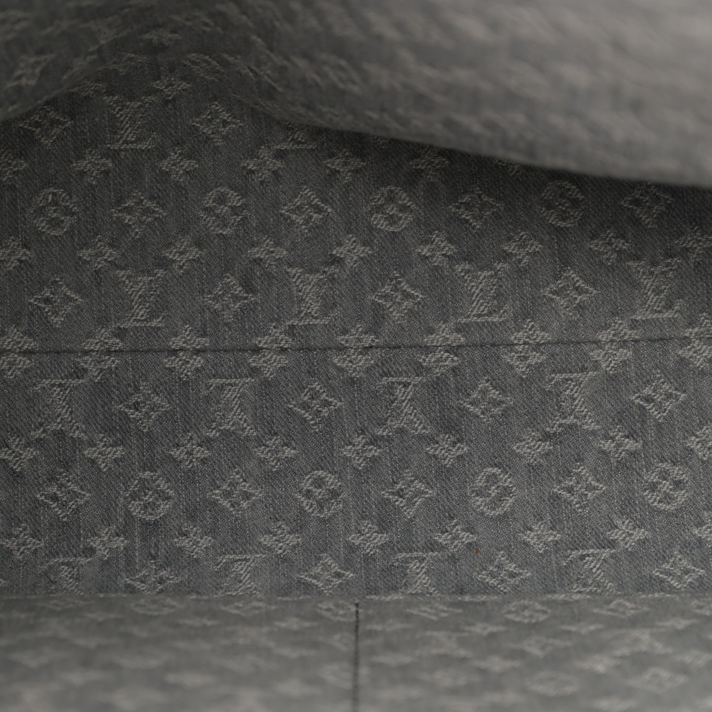 Monogram Denim Onthego MM Washed Gray
