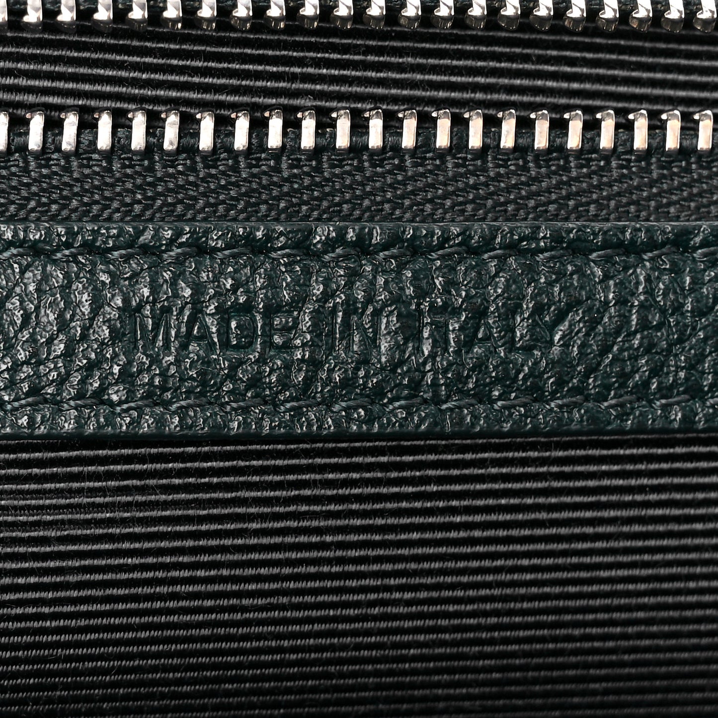 Grained Calfskin Large Diorama Flap Bag Green