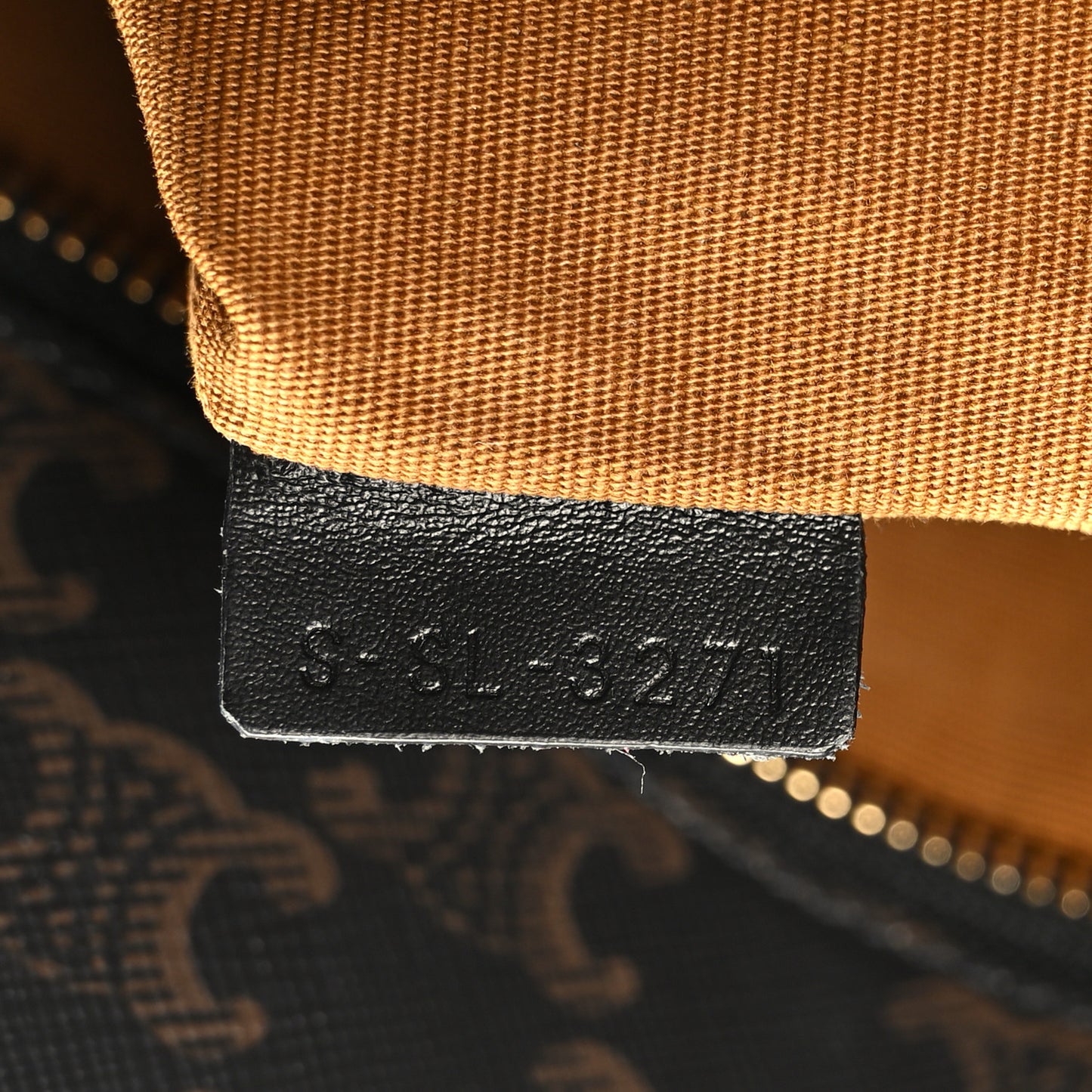 Triomphe Canvas Calfskin Medium Vertical Cabas Black
