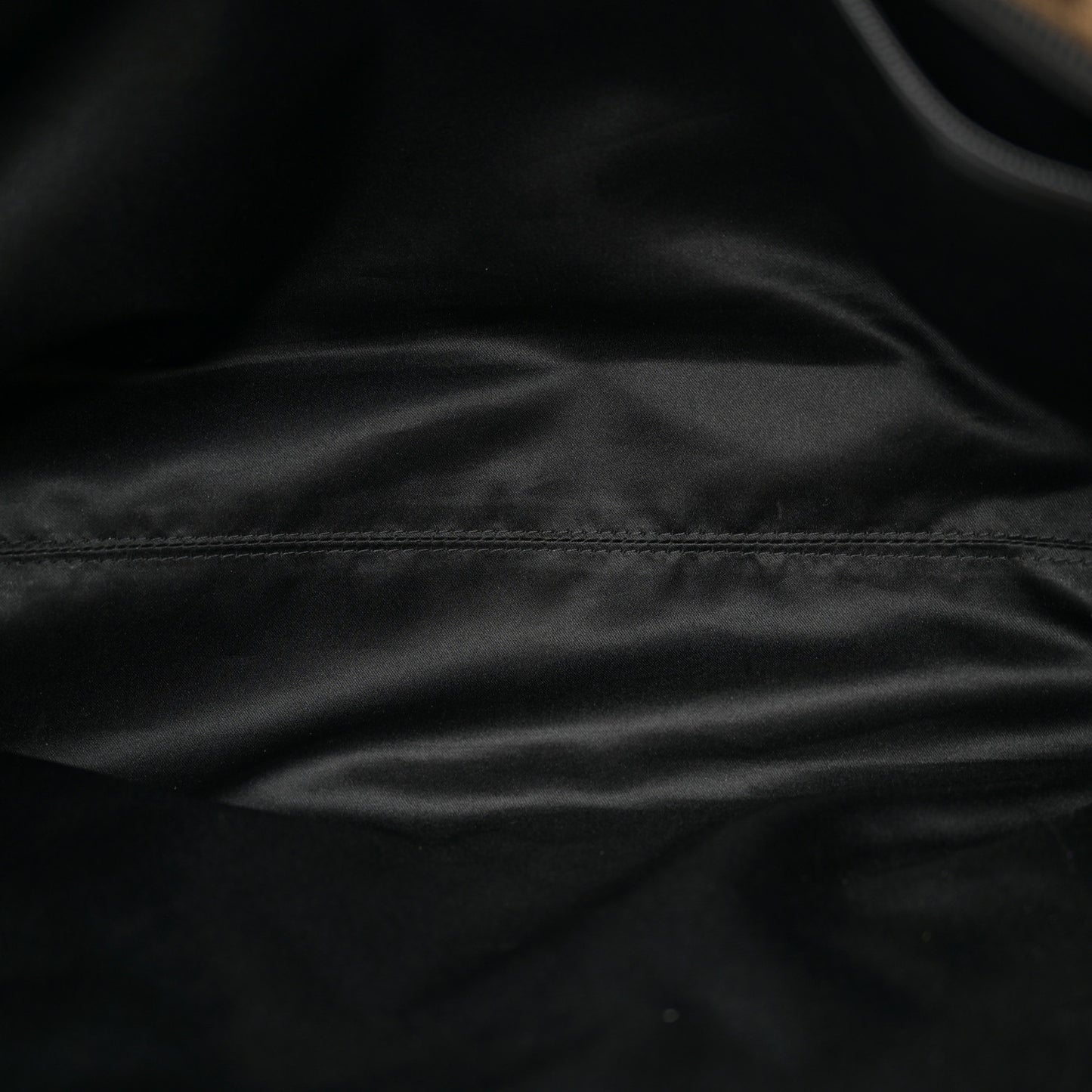 Zucca Quilted Medium Roll Tote Tobacco Black