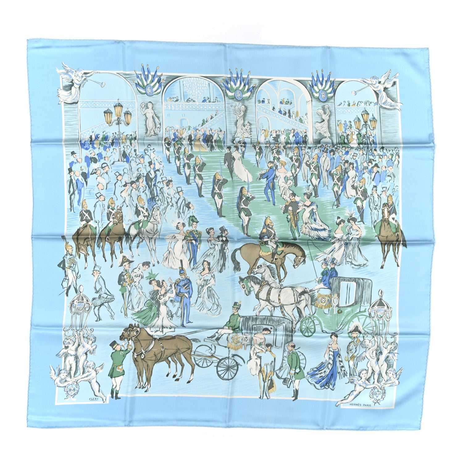 Hermes Silk Soiree De Gala Scarf 90 1788816 – FASHIONPHILE