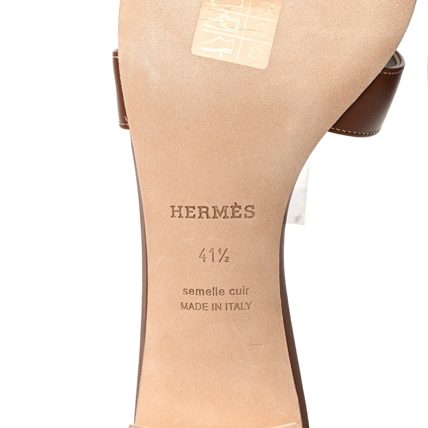 Calfskin Oasis Sandals 41.5 Gold