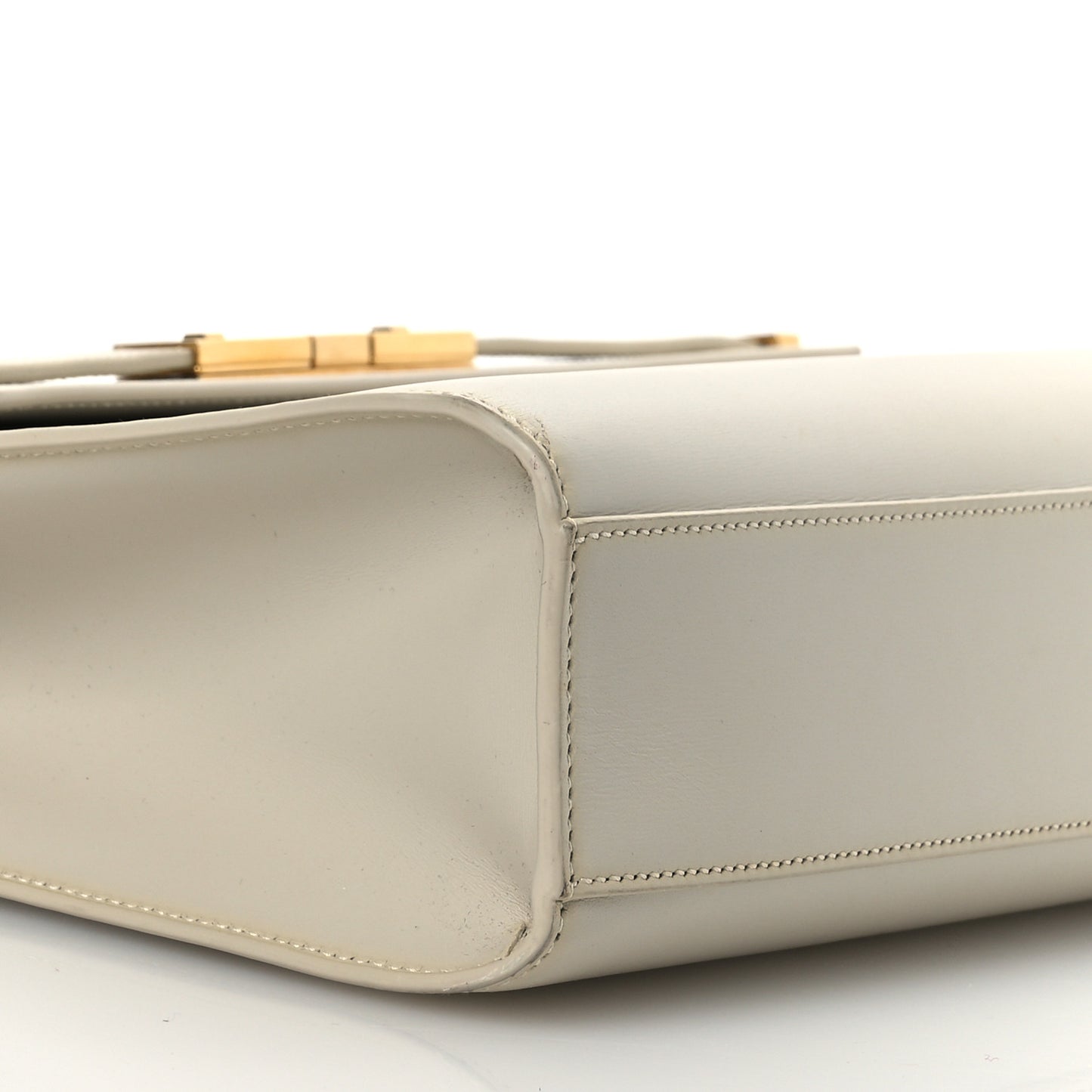 Smooth Calfskin Manhattan Shoulder Bag Crema Soft